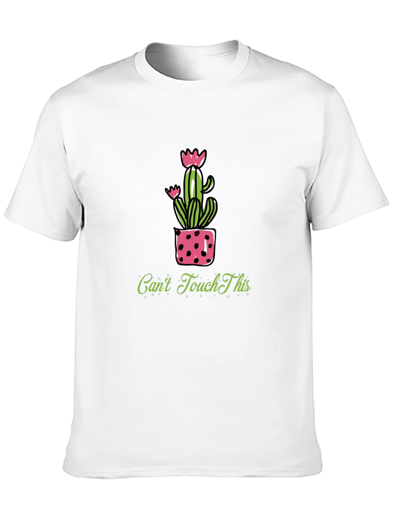 Cactus Tee - Cant Touch This Black T-Shirt