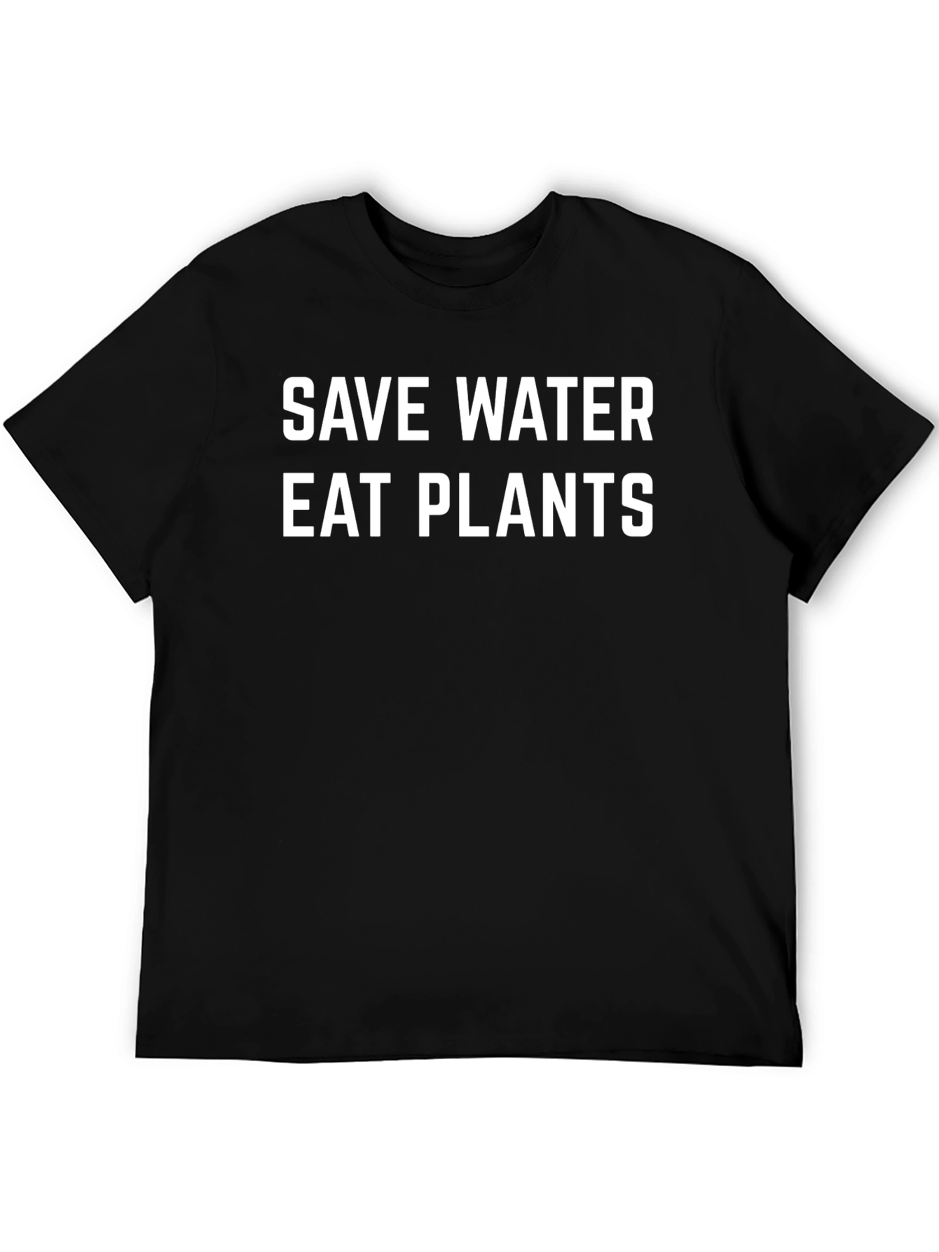 Save Water Eat Plants Graphic Tee - Vegan T-Shirt