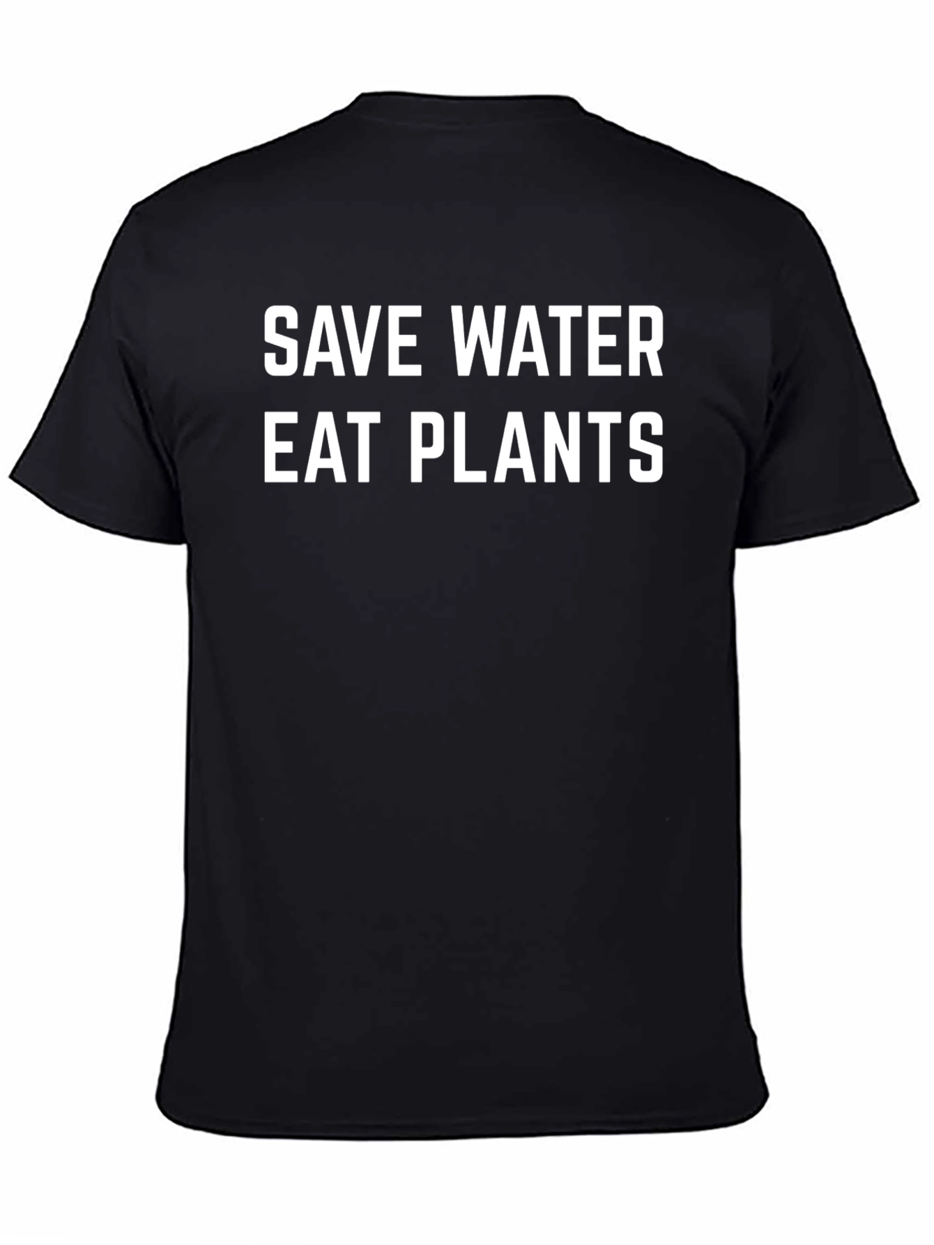 Save Water Eat Plants Graphic Tee - Vegan T-Shirt