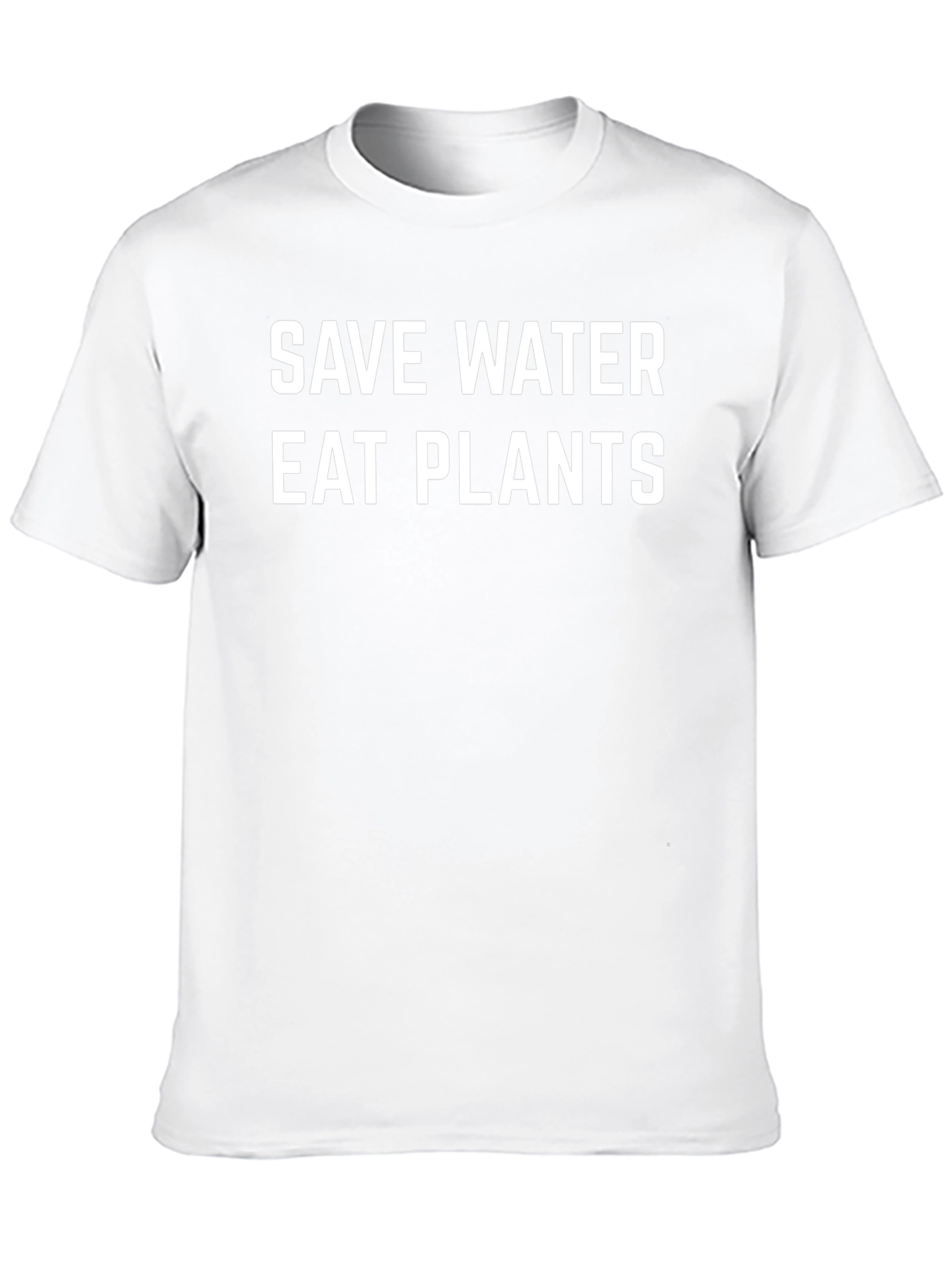 Save Water Eat Plants Graphic Tee - Vegan T-Shirt