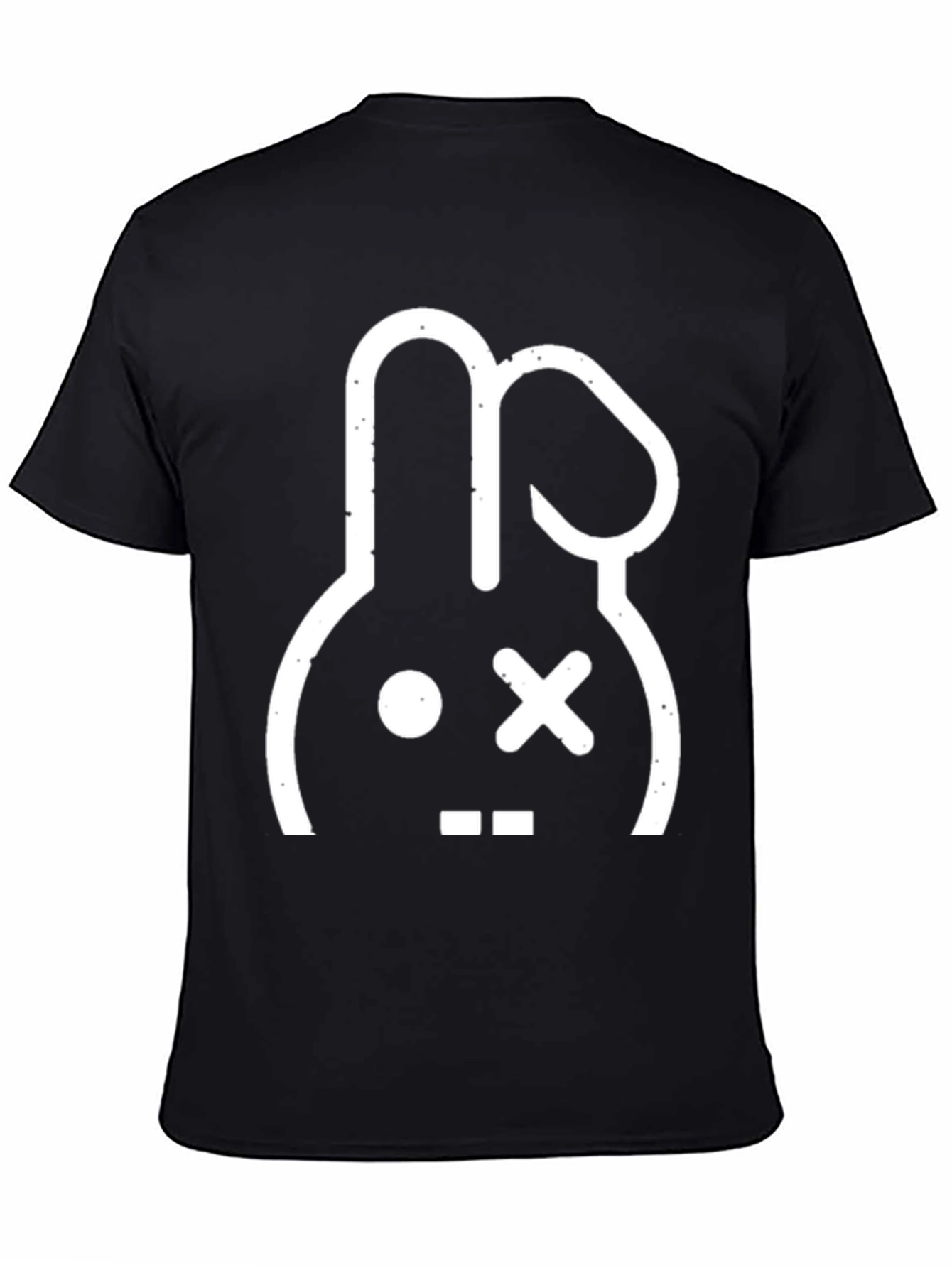 Cool Rabbit Graphic Tee - Black Cotton T-Shirt