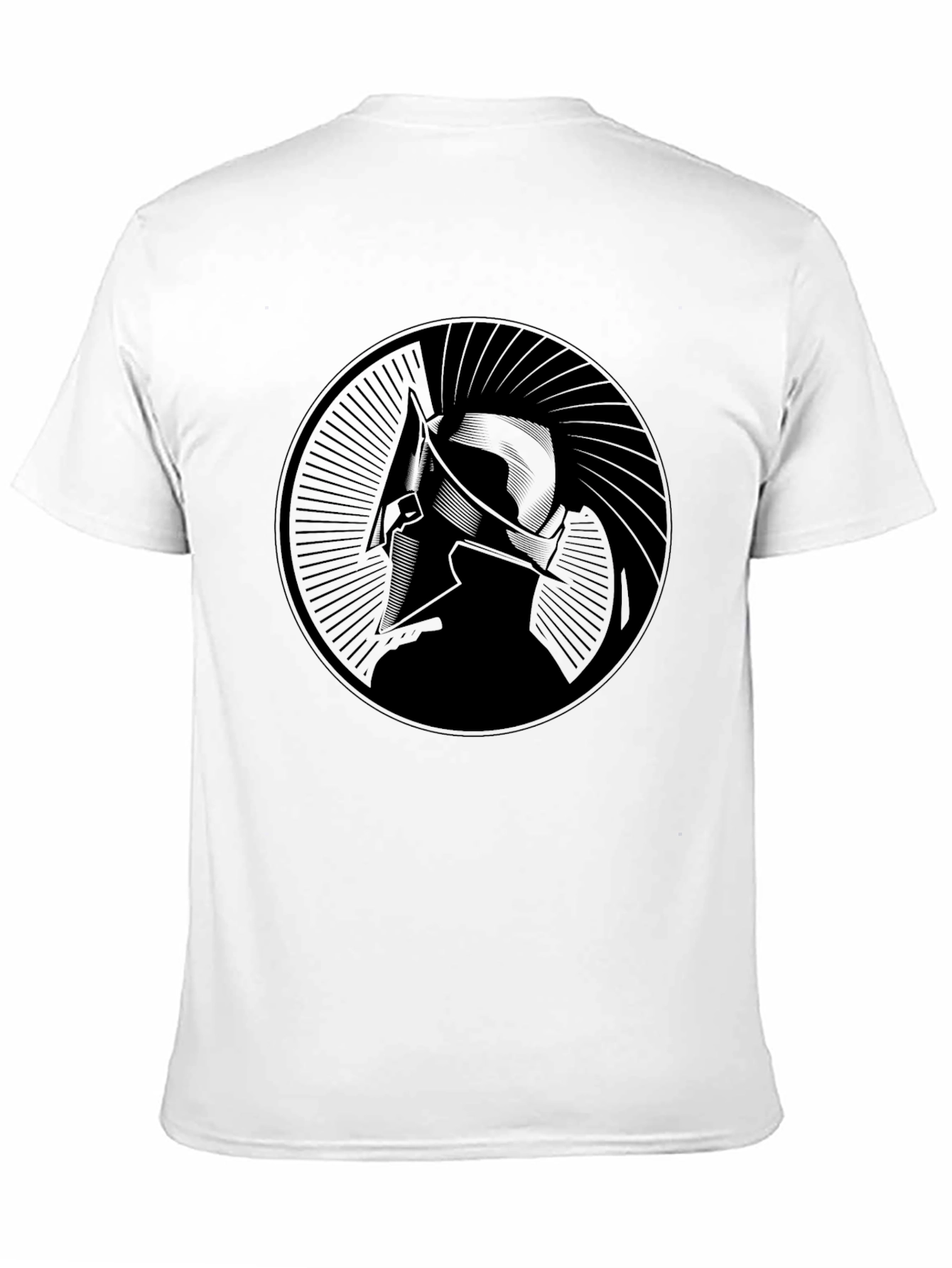 Spartan Warrior Graphic Tee - Black