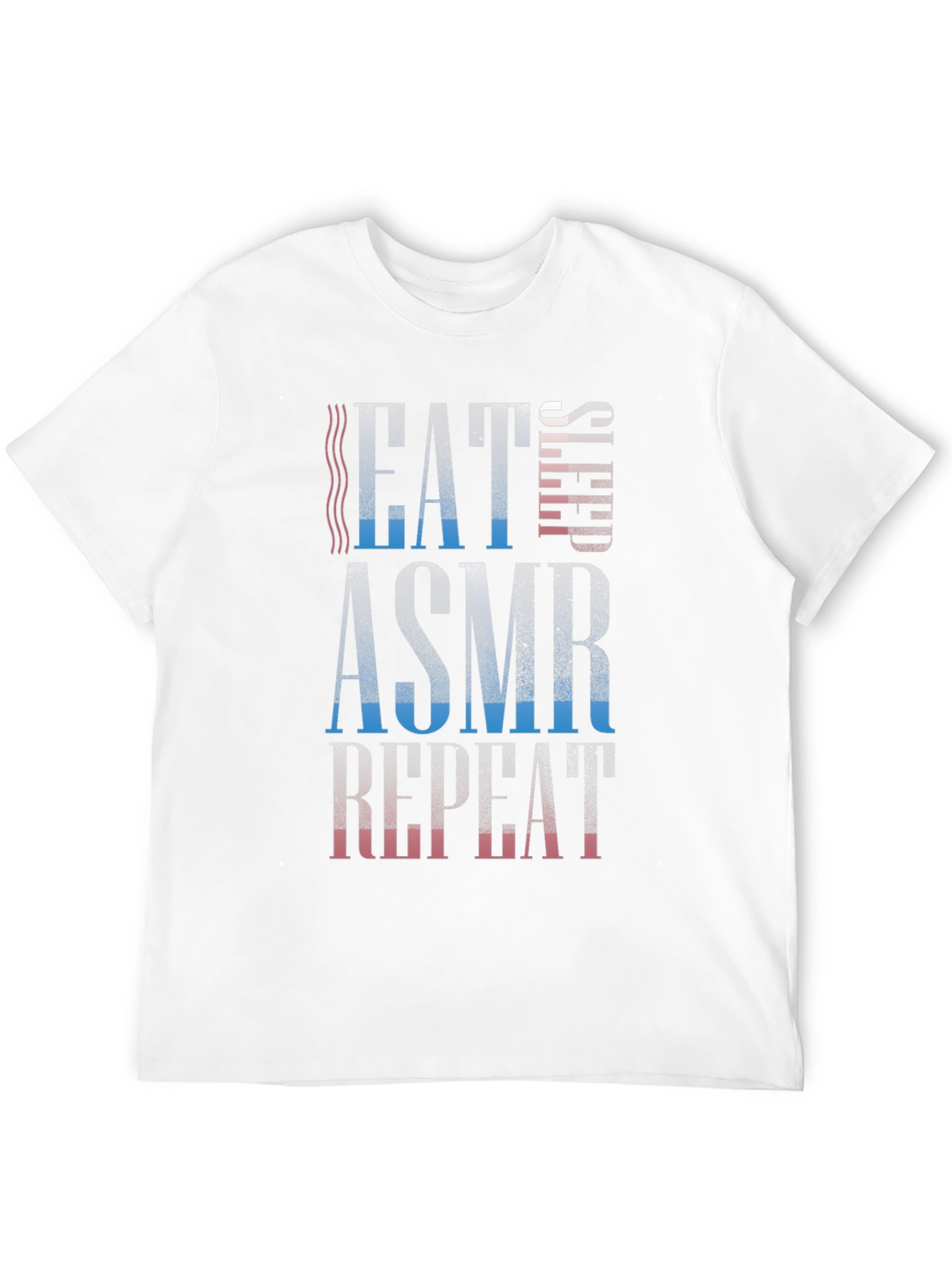 Eat Sleep ASMR Repeat Black T-Shirt