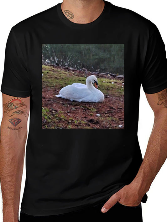Swan Graphic Tee - Unique Nature Lovers Shirt
