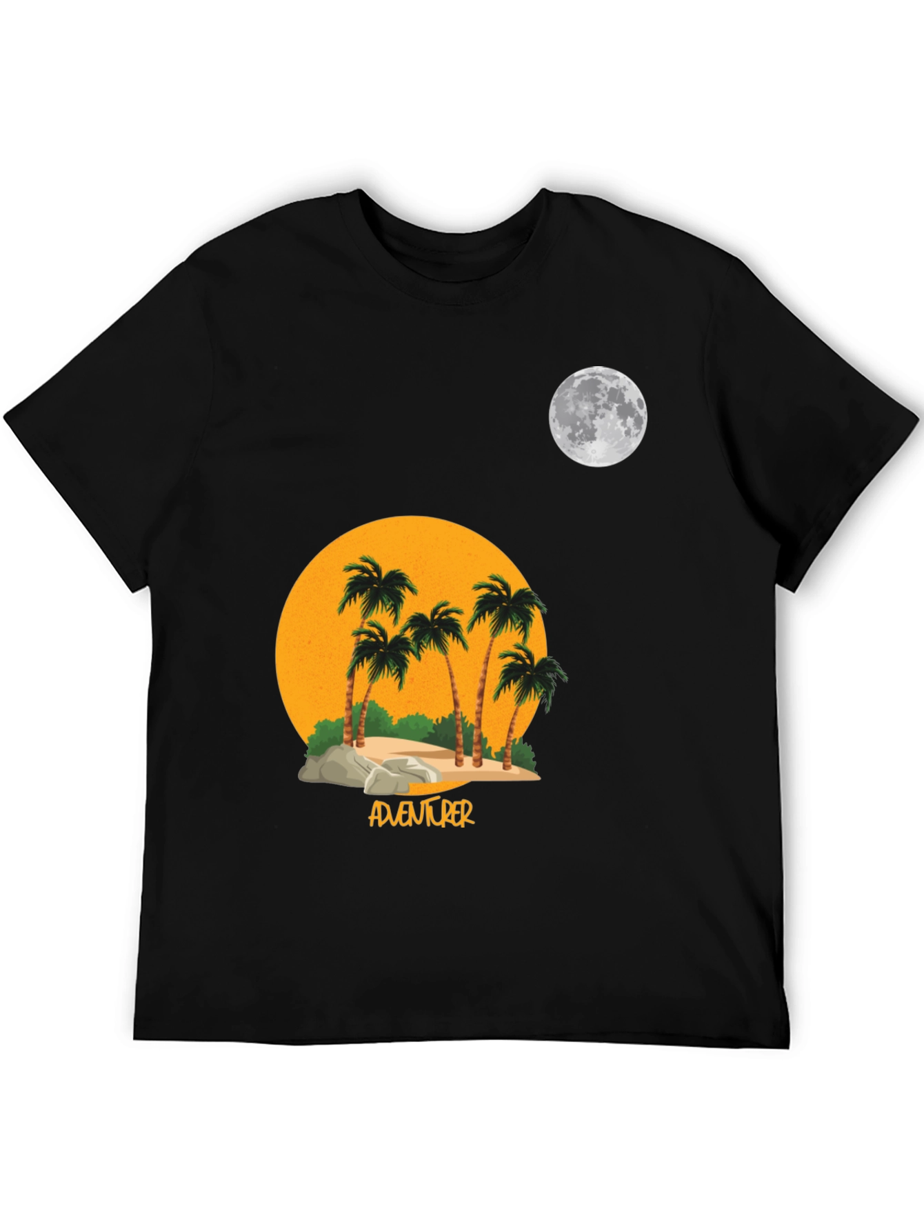 Adventurer Palm Tree Moon Graphic T-Shirt
