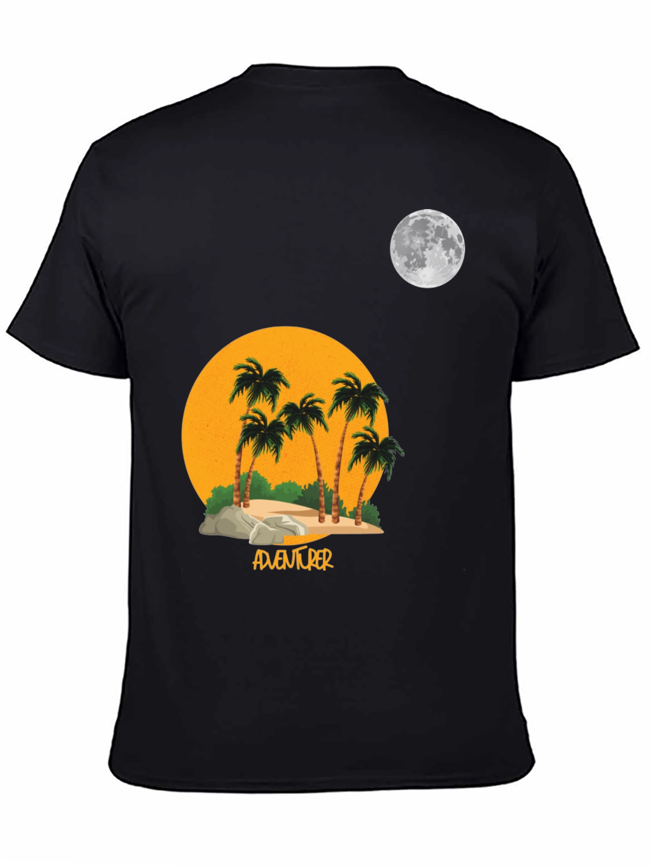 Adventurer Palm Tree Moon Graphic T-Shirt