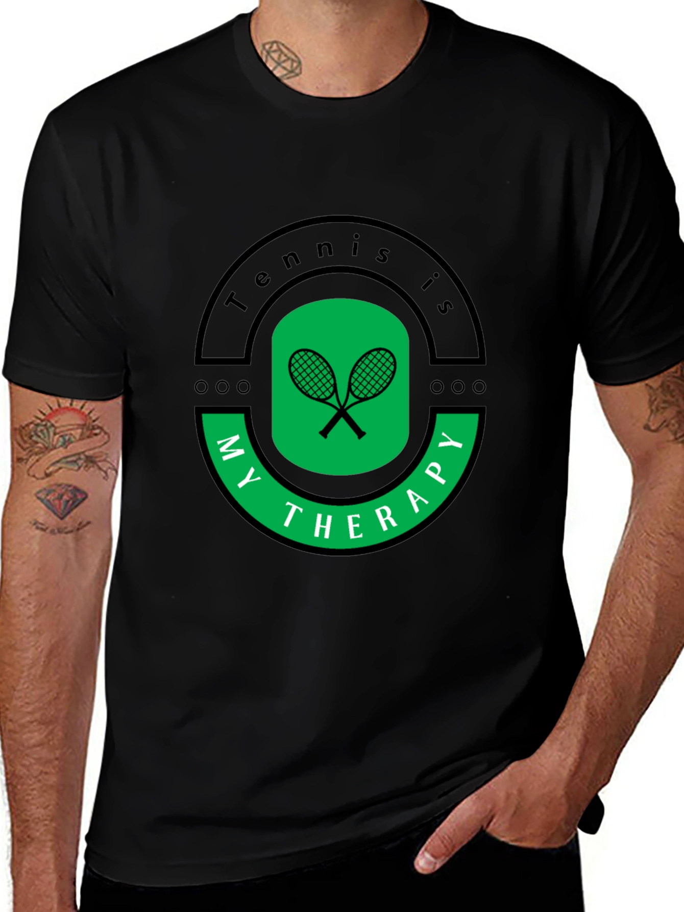 Tennis is My Therapy Graphic T-Shirt