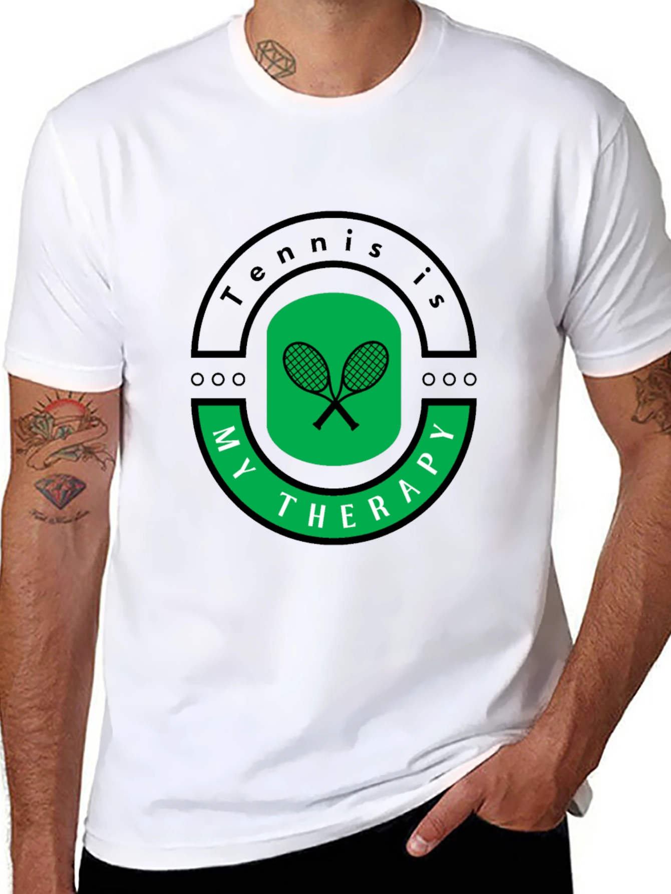 Tennis is My Therapy Graphic T-Shirt