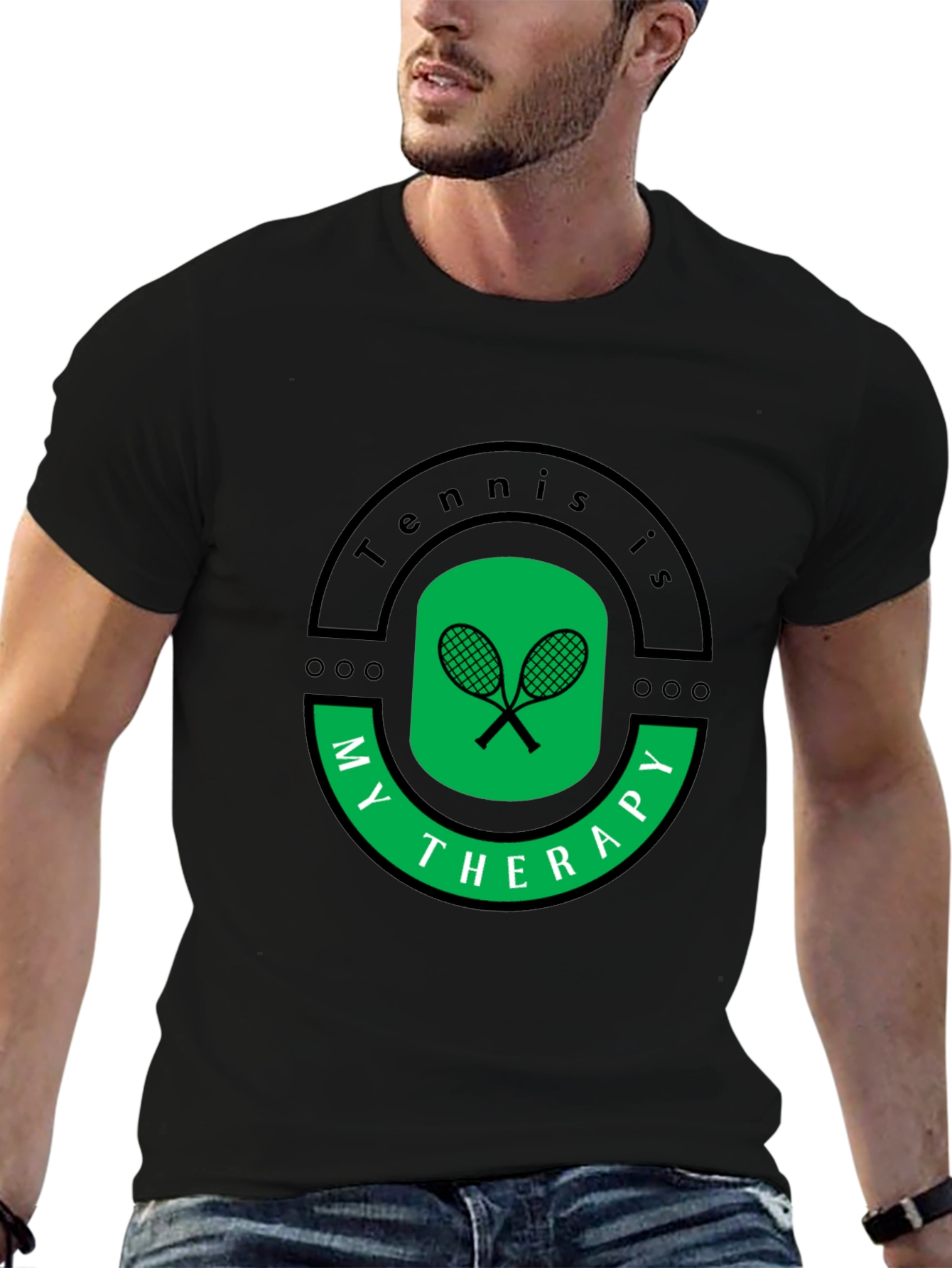 Tennis is My Therapy Graphic T-Shirt