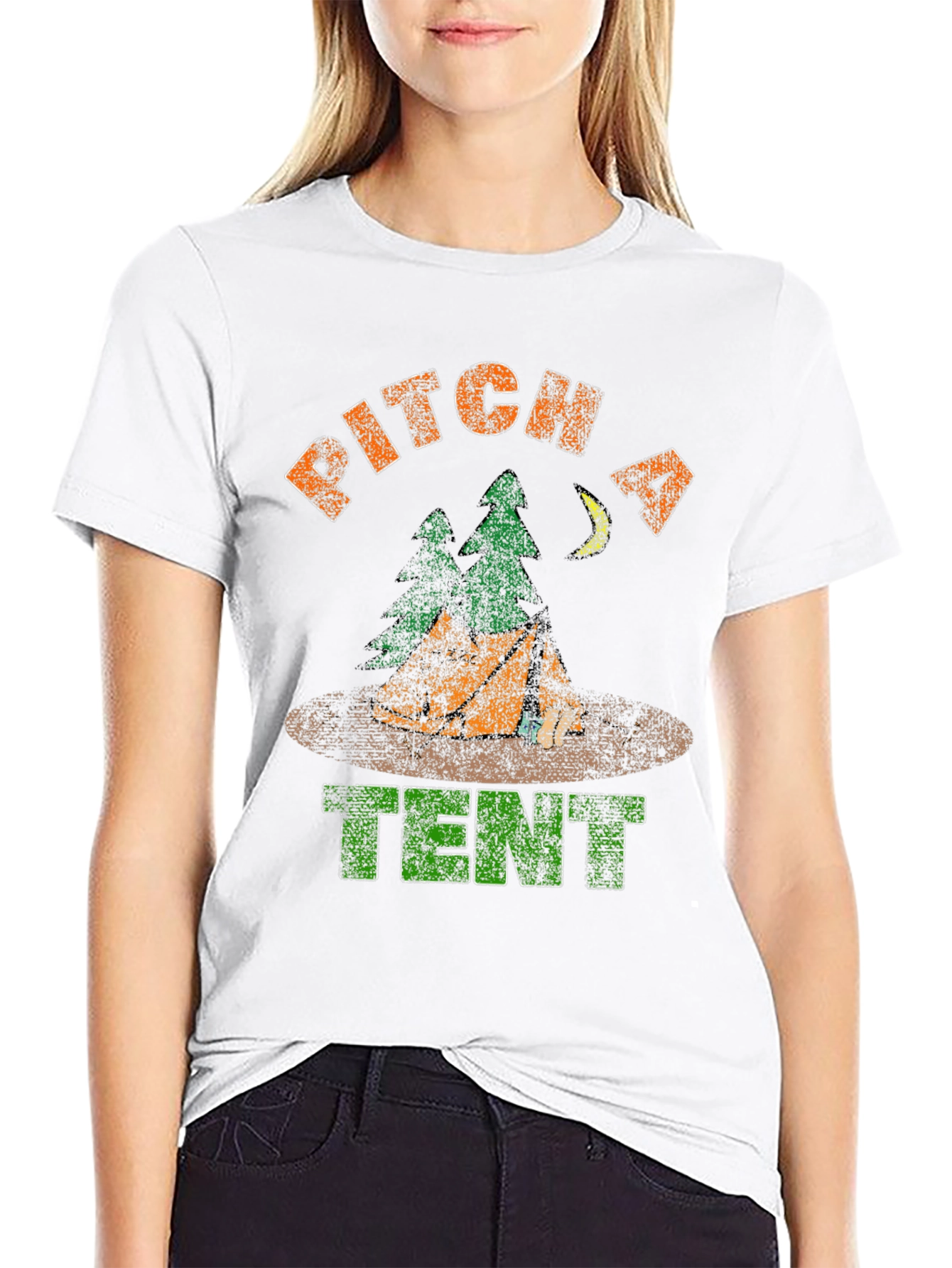 Pitch A Tent Camping T-Shirt