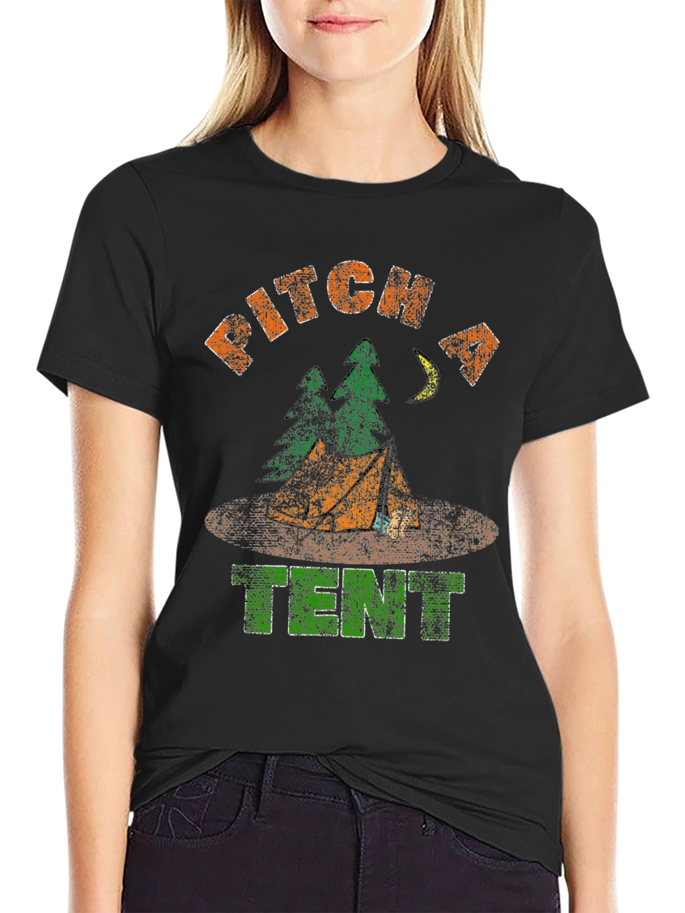Pitch A Tent Camping T-Shirt