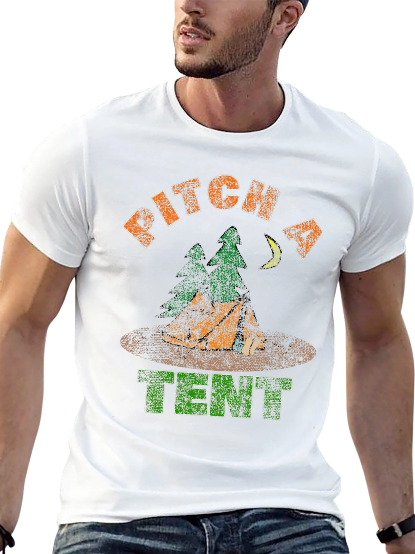 Pitch A Tent Camping T-Shirt