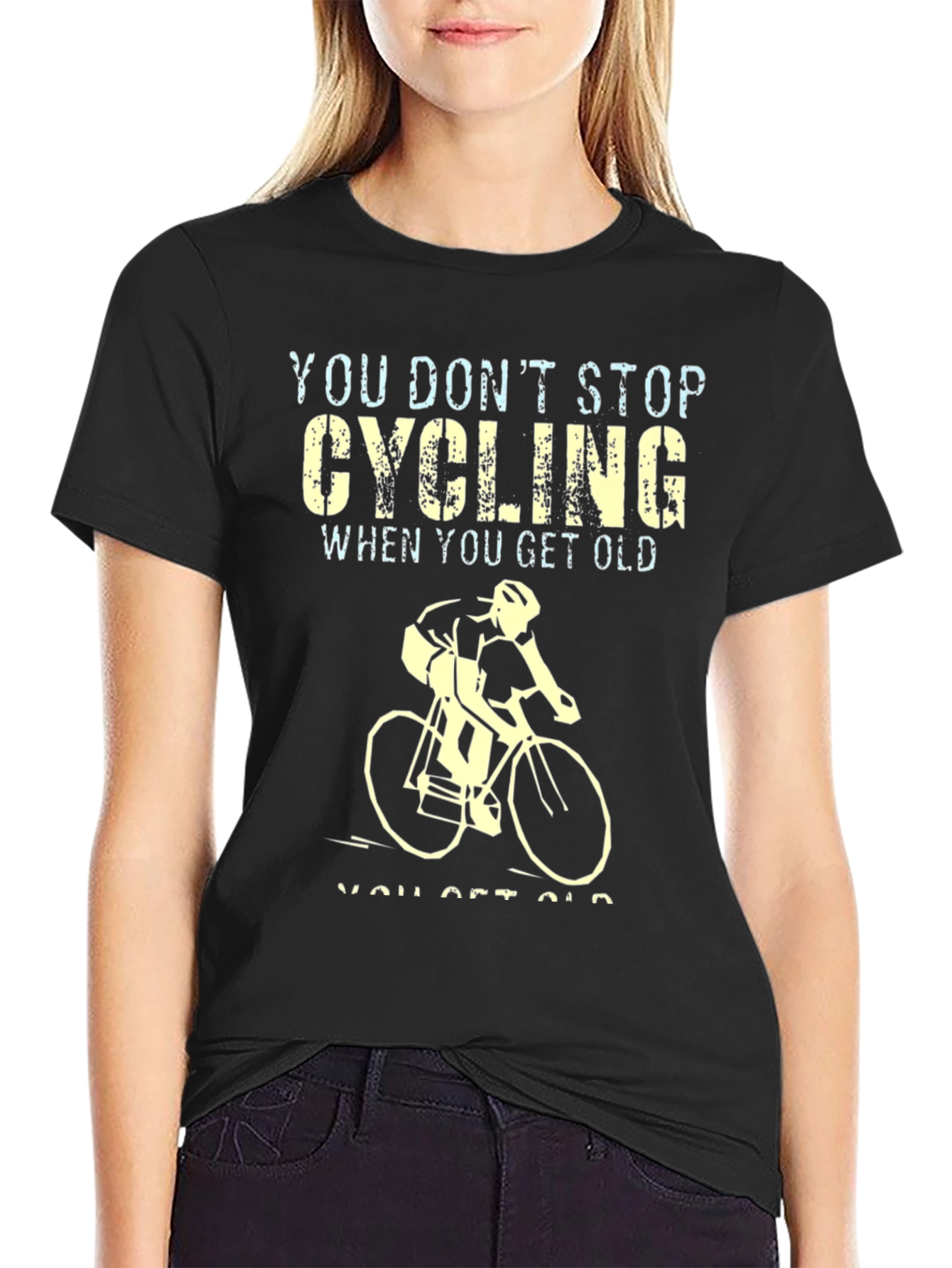 Cycling Never Gets Old Graphic Tee