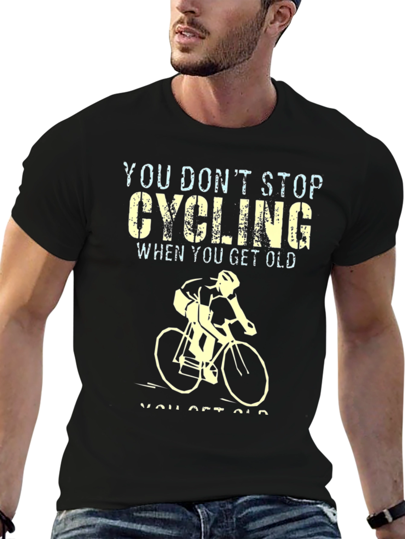 Cycling Never Gets Old Graphic Tee
