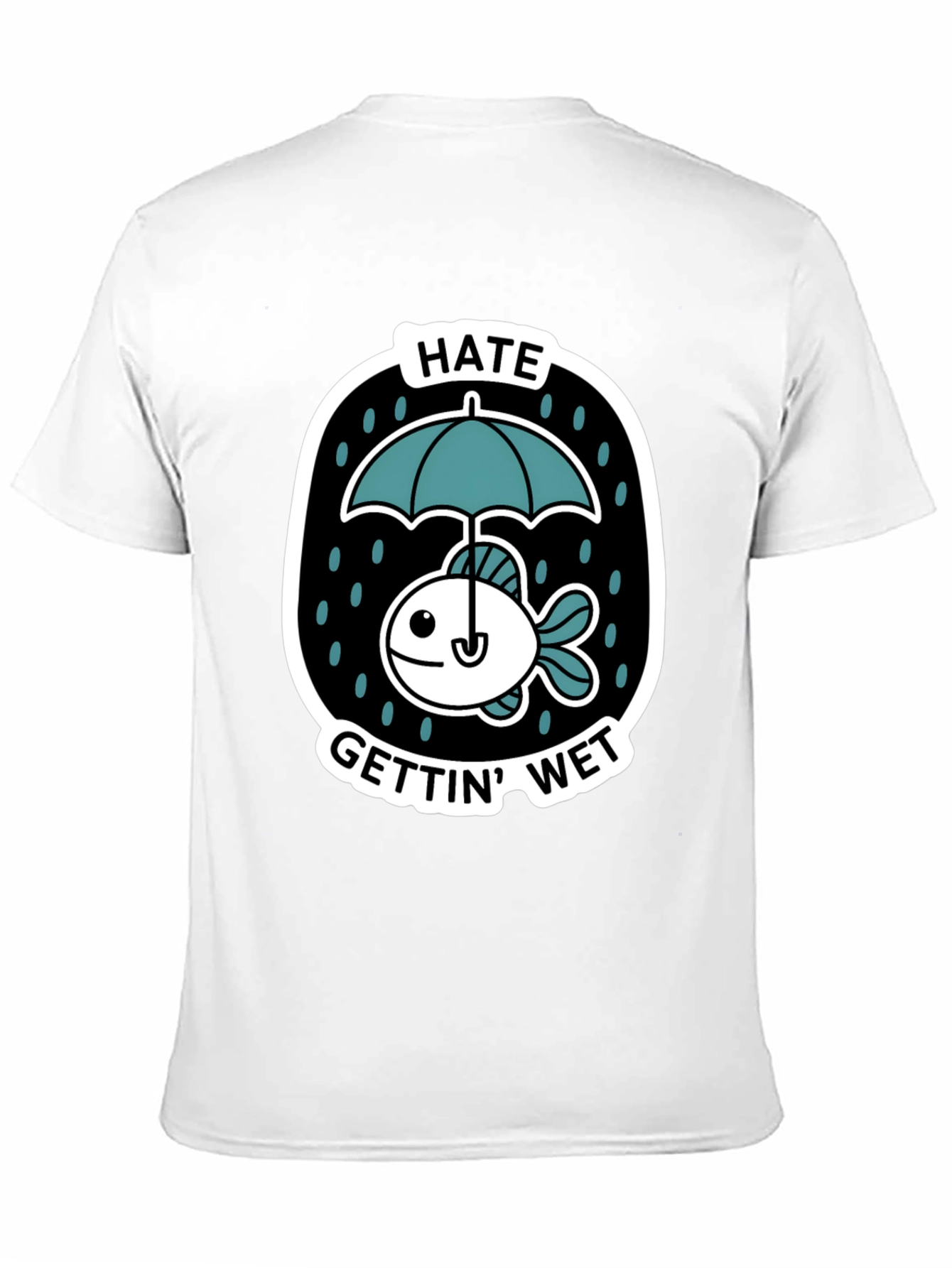 Funny Fish Hates Getting Wet Graphic Tee