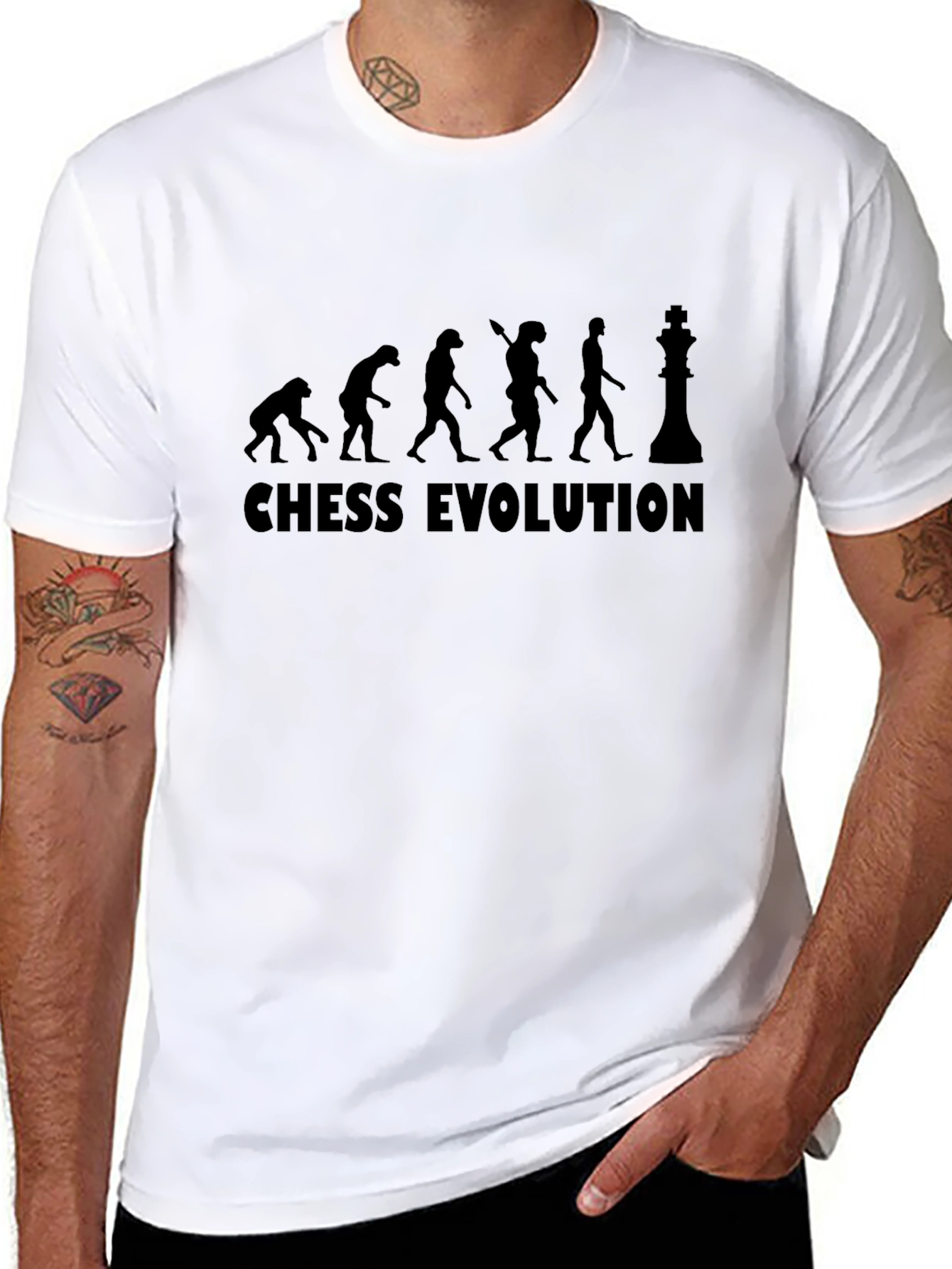 Chess Evolution Black T-Shirt