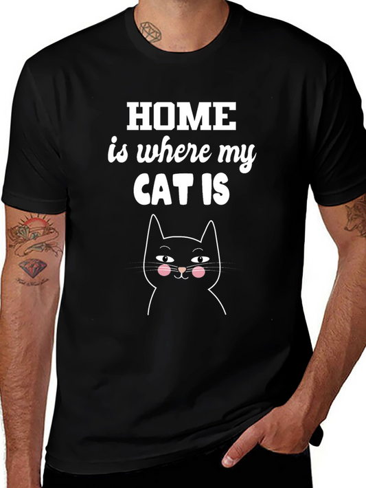 Home is Where My Cat Is T-Shirt