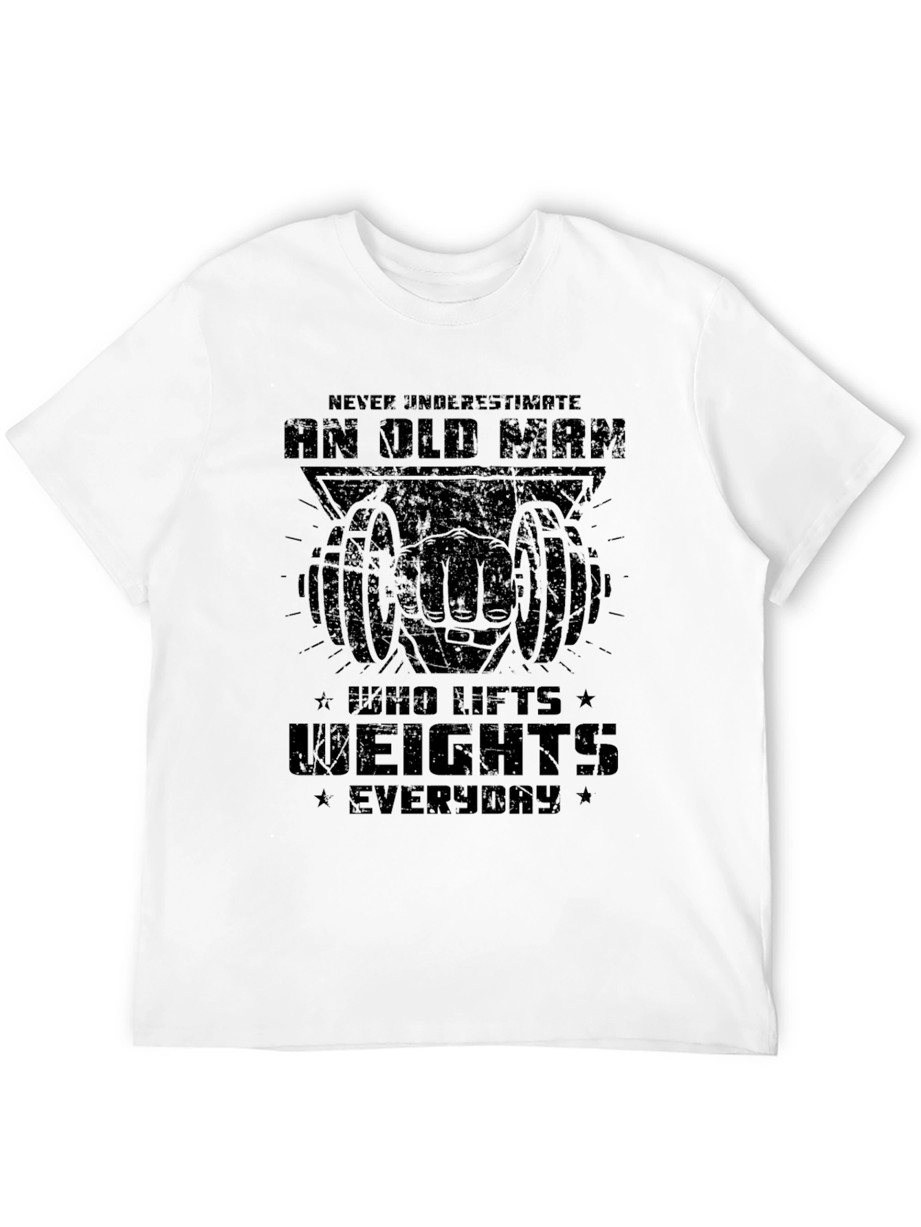 Old Man Who Lifts Weights T-Shirt