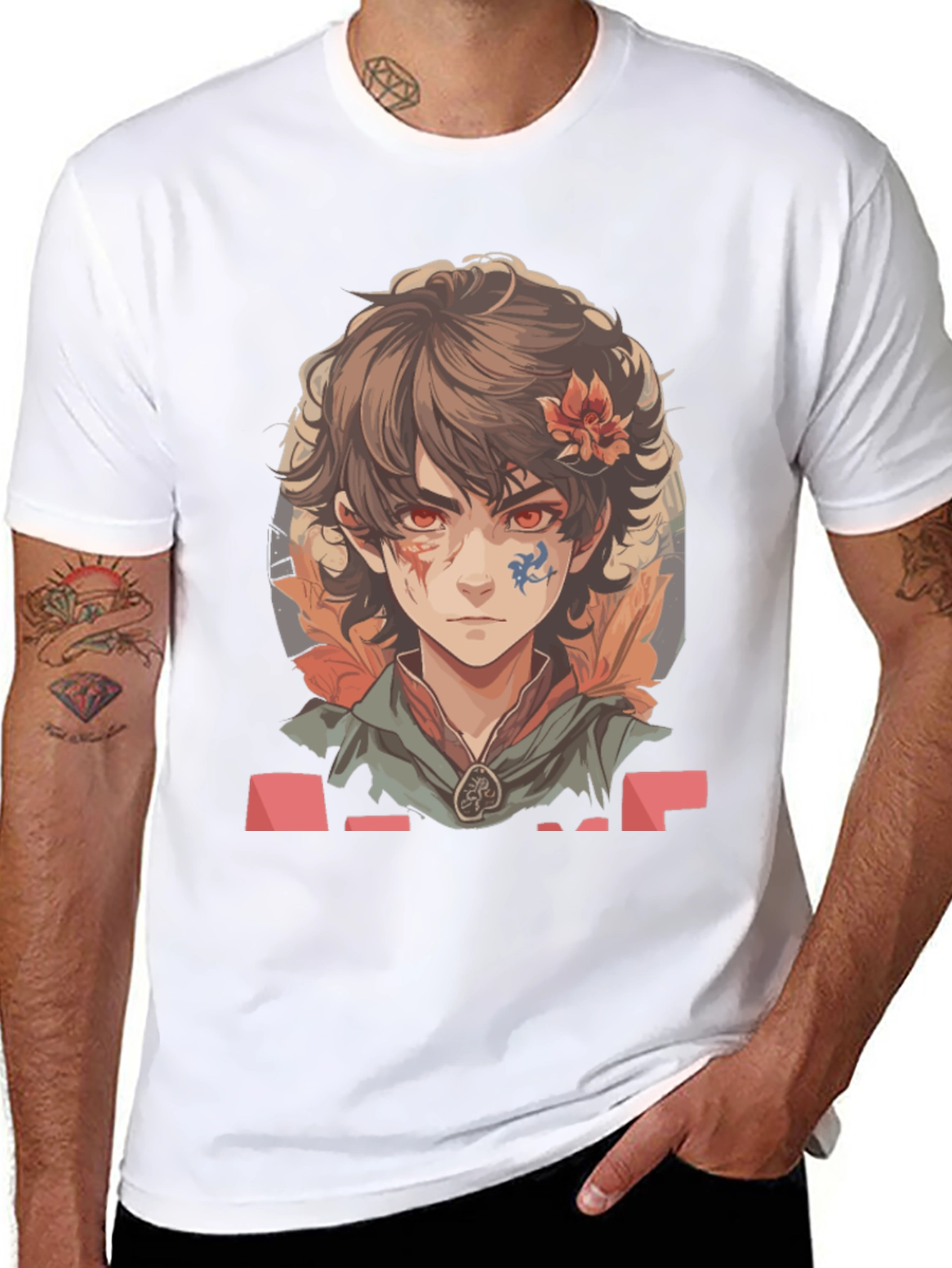 Anime Boy Graphic Tee