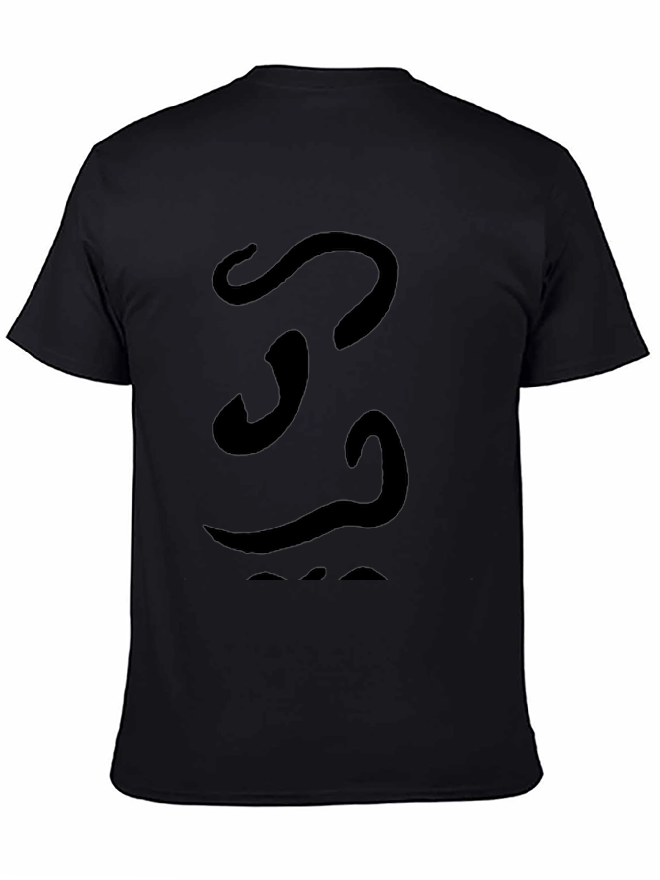 Abstract Graphic Tee - Black Soft Cotton Casual Shirt