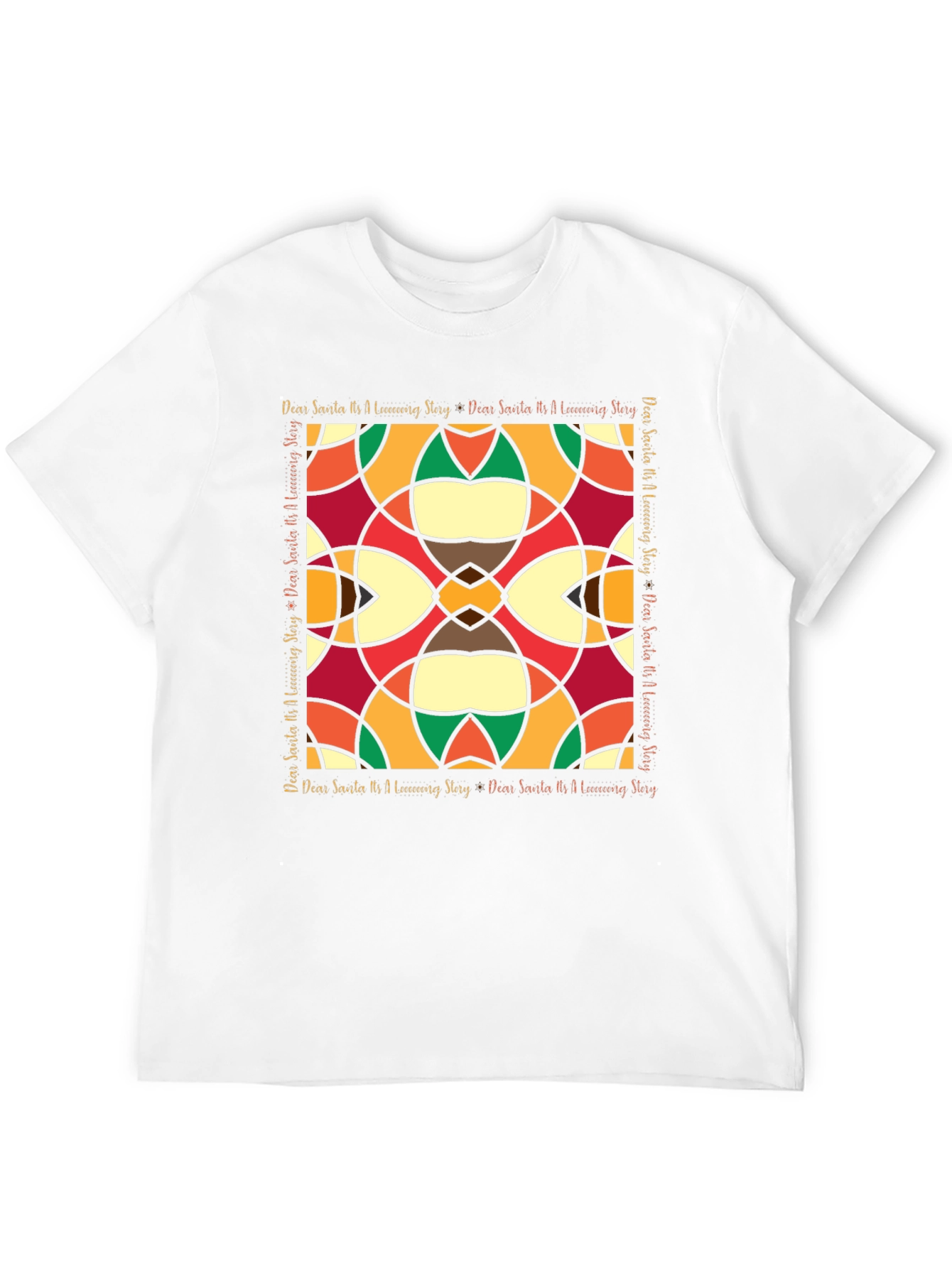 Abstract Stained-Glass Style Graphic Tee
