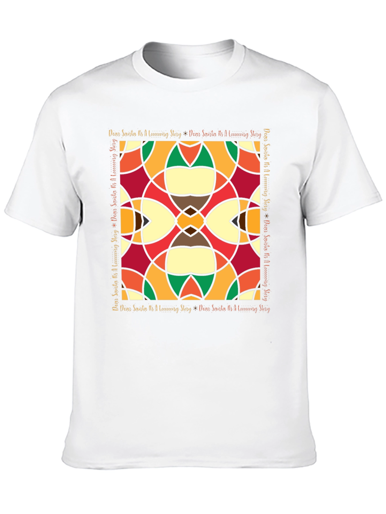 Abstract Stained-Glass Style Graphic Tee