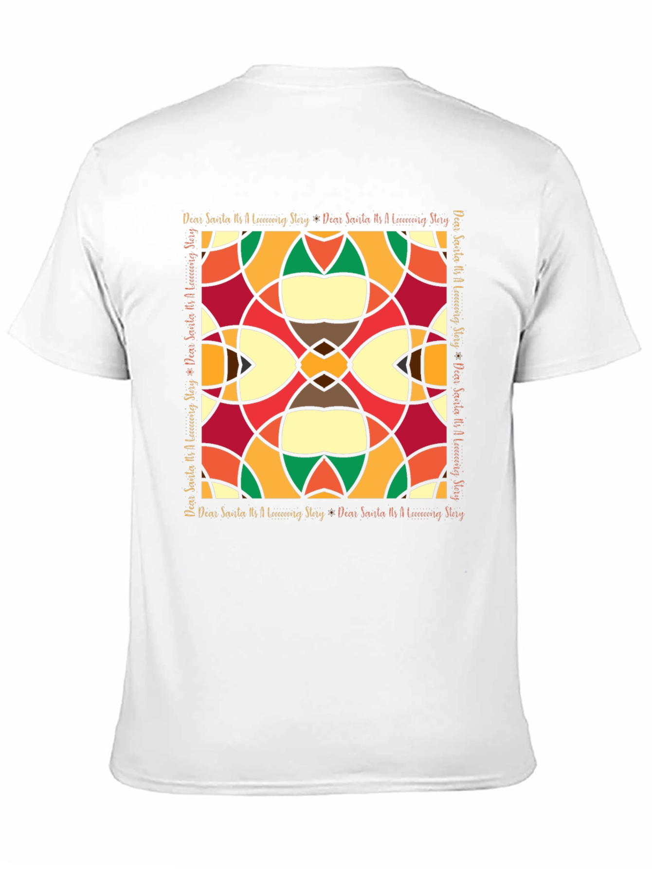 Abstract Stained-Glass Style Graphic Tee