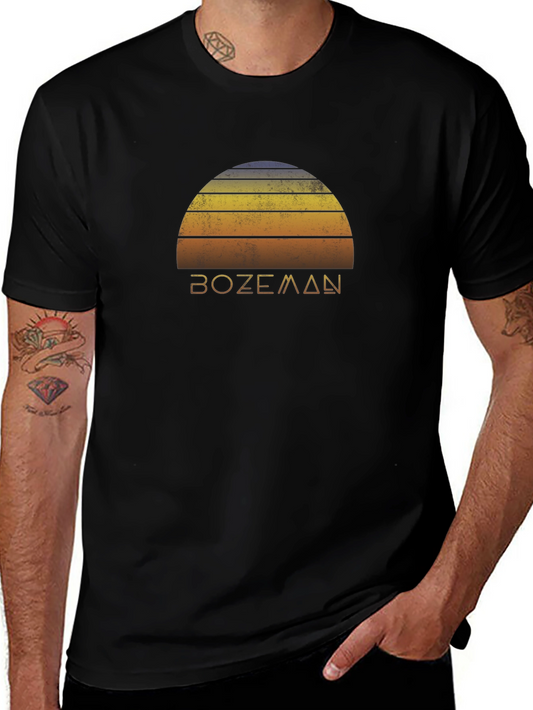 Bozeman Vintage Sunset Graphic T-Shirt