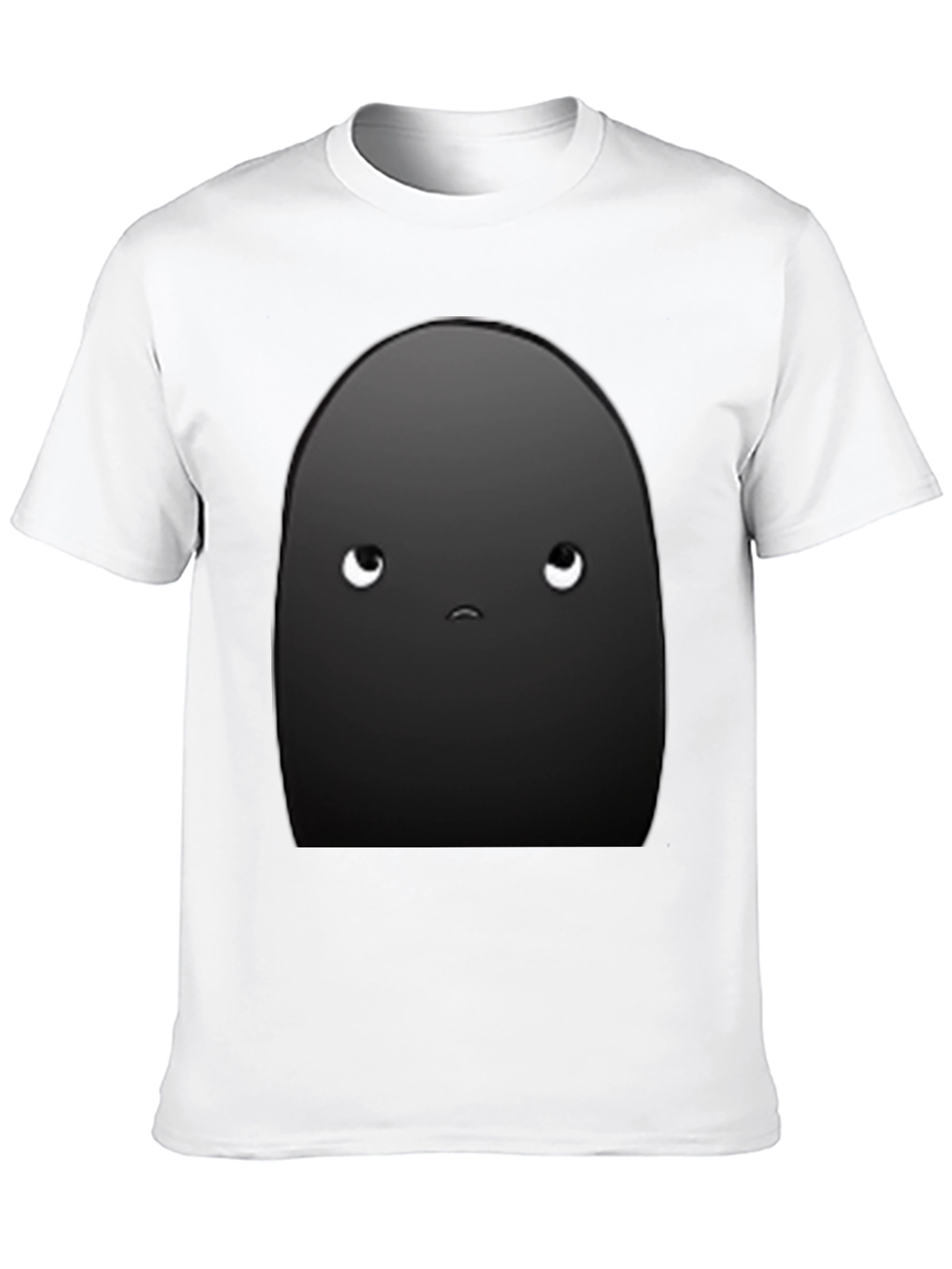 Sad Bean Black T-Shirt - Express Yourself!