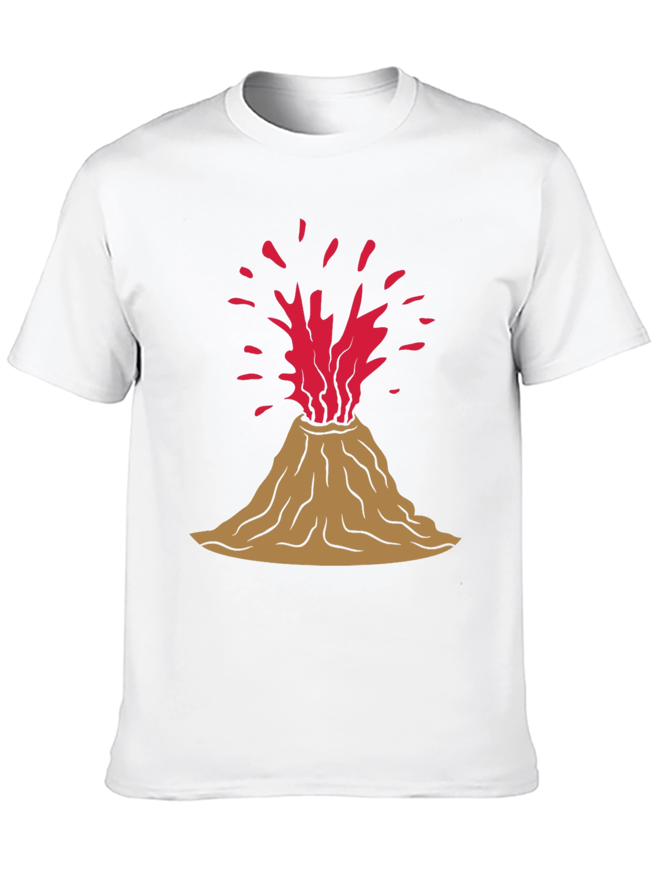 Volcano Eruption Graphic Tee - Black