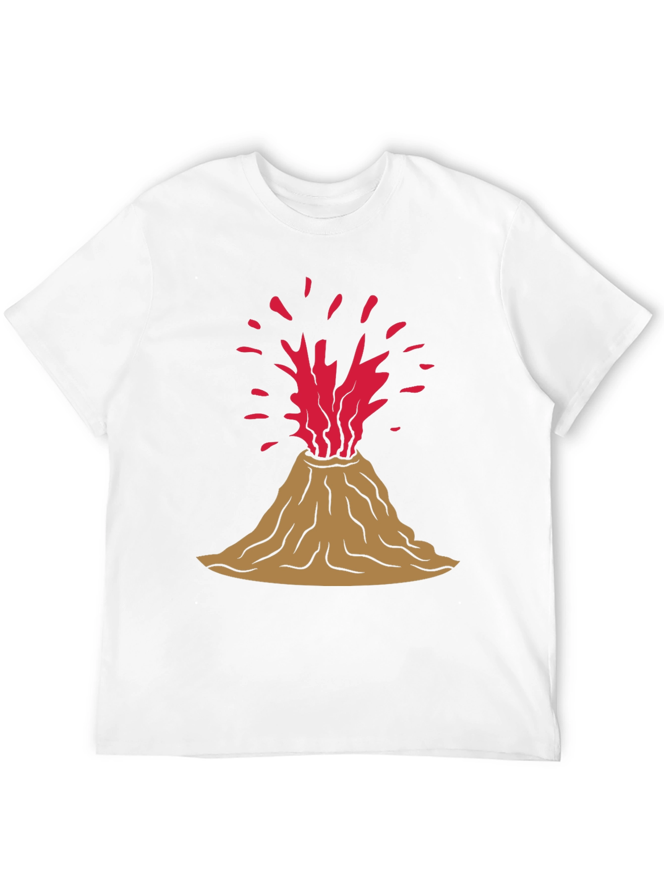 Volcano Eruption Graphic Tee - Black