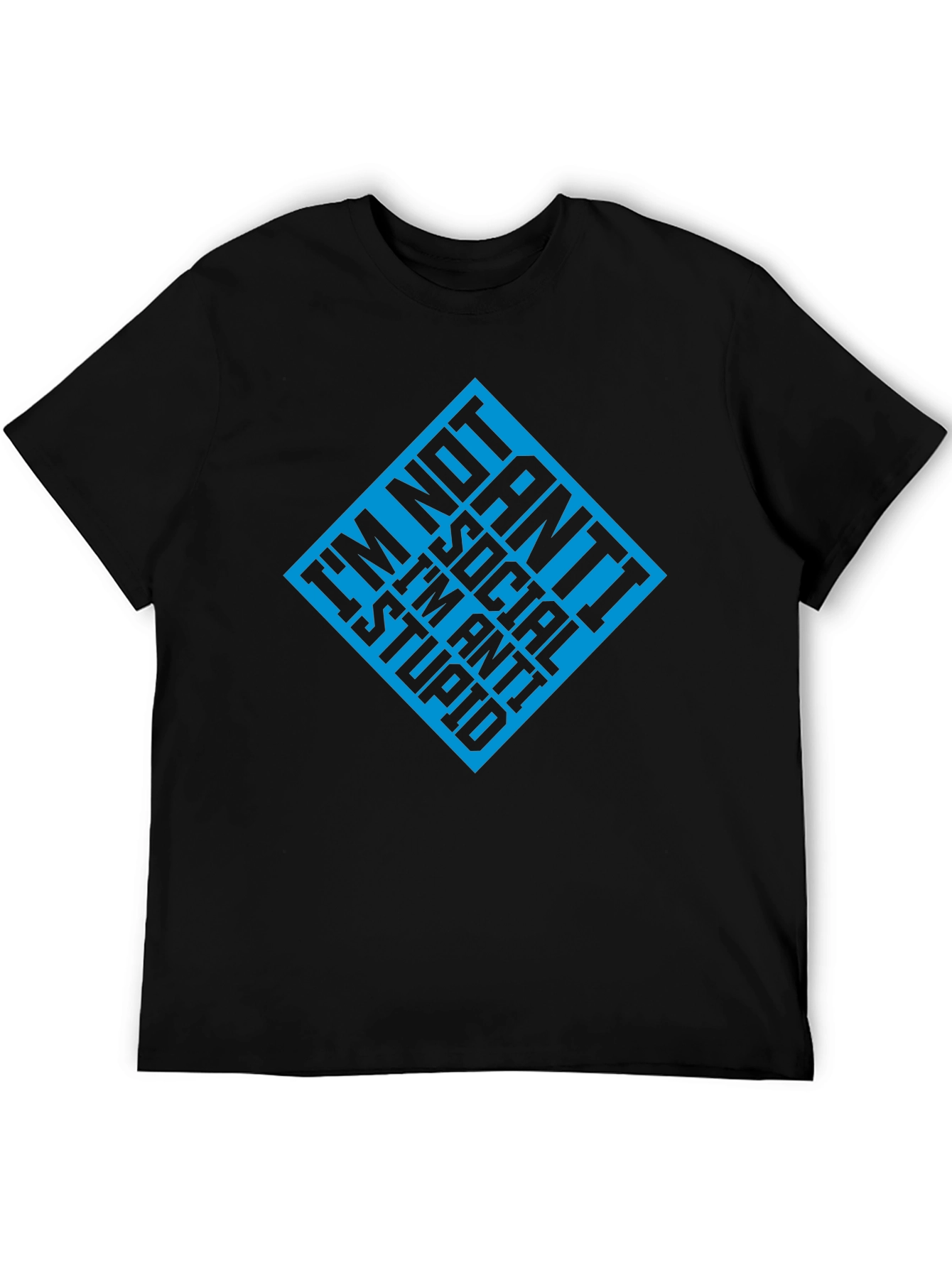 Anti-Social Anti-Stupid Graphic T-Shirt