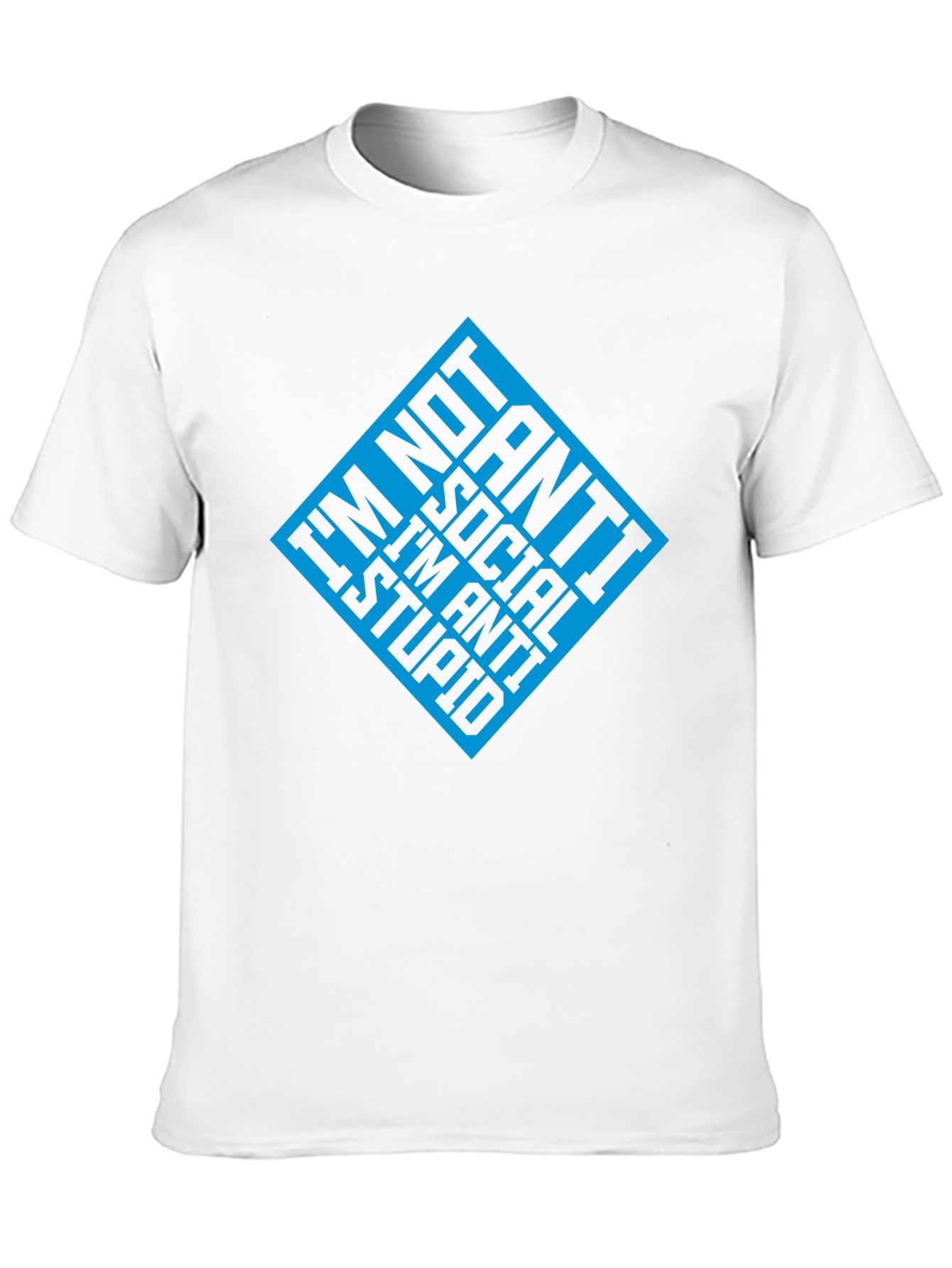 Anti-Social Anti-Stupid Graphic T-Shirt