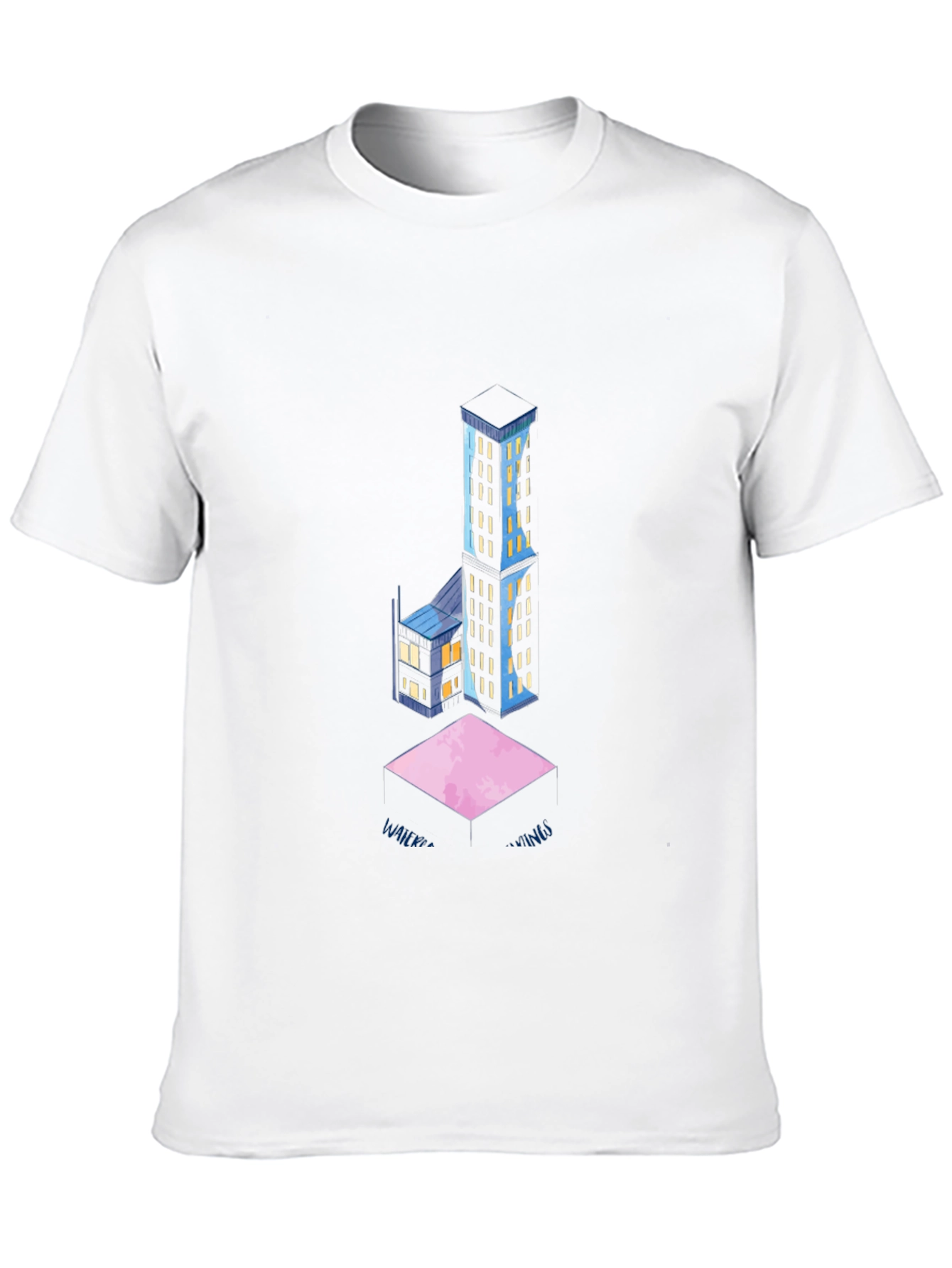 Abstract Cityscape Black T-Shirt