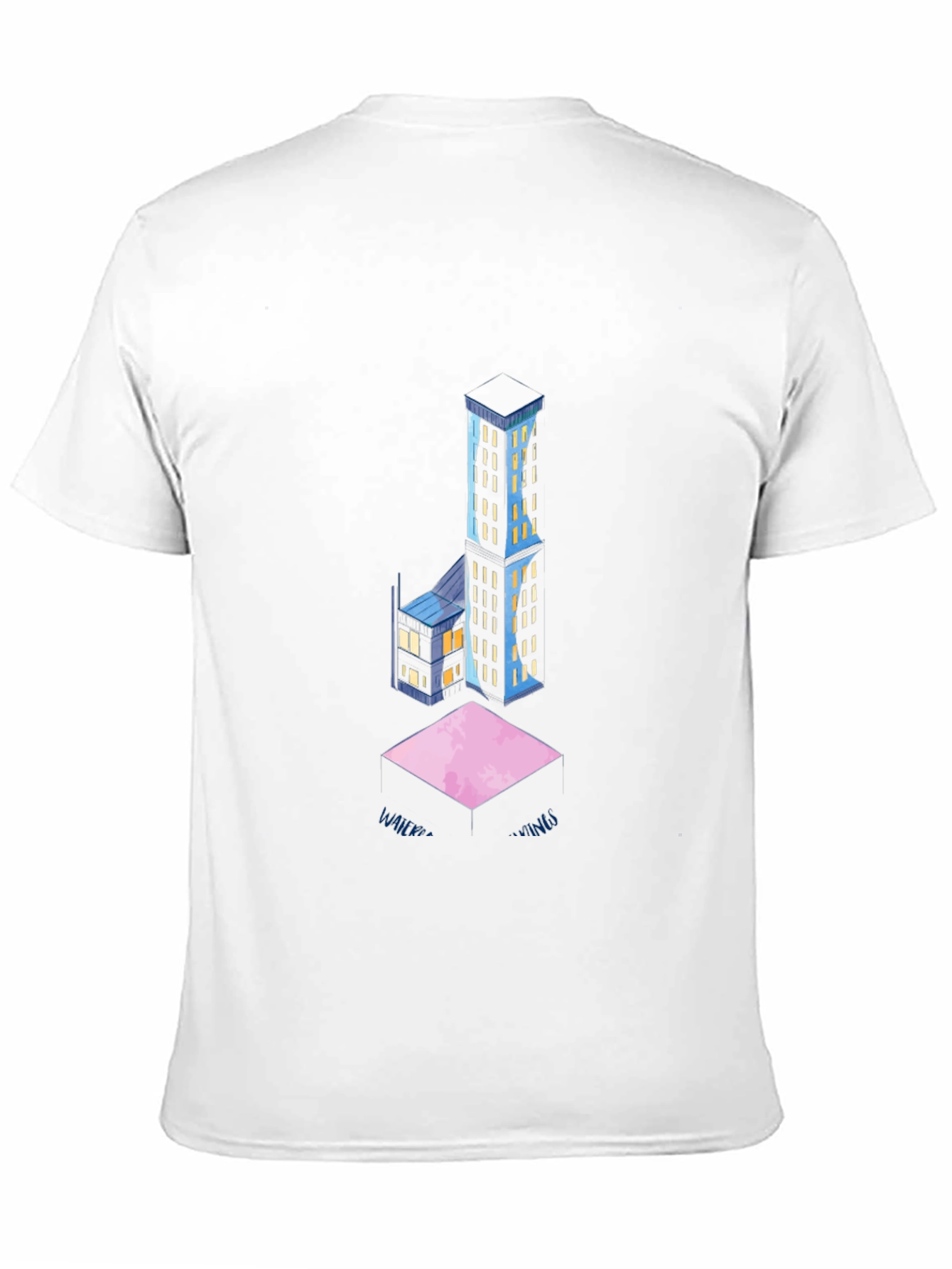 Abstract Cityscape Black T-Shirt