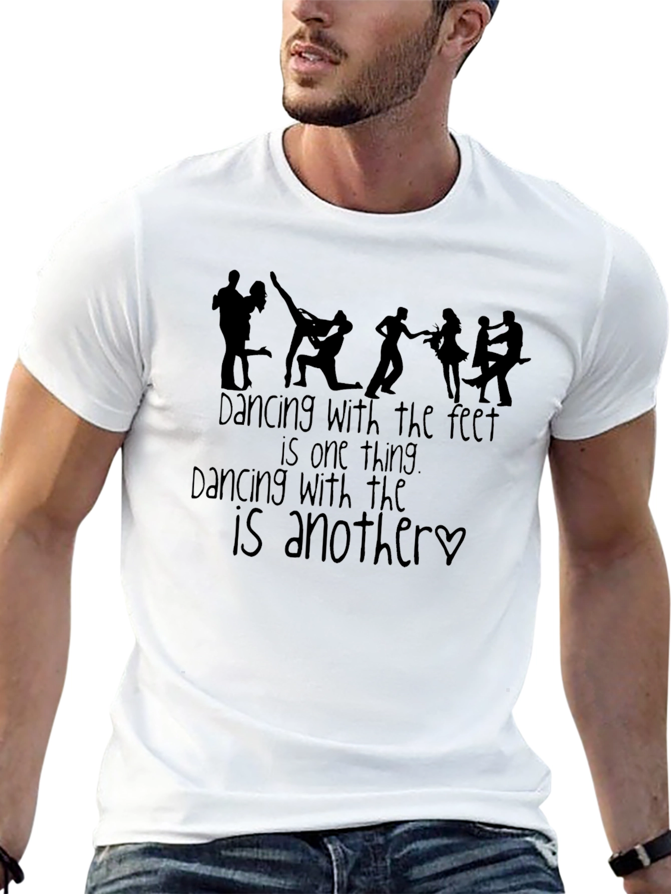 Dancing Feet Graphic Tee - Black