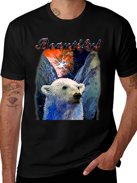 Beautiful Polar Bear Graphic T-Shirt