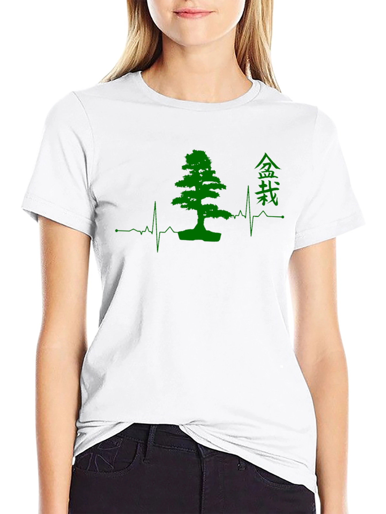 Bonsai Tree Heartbeat Graphic T-Shirt