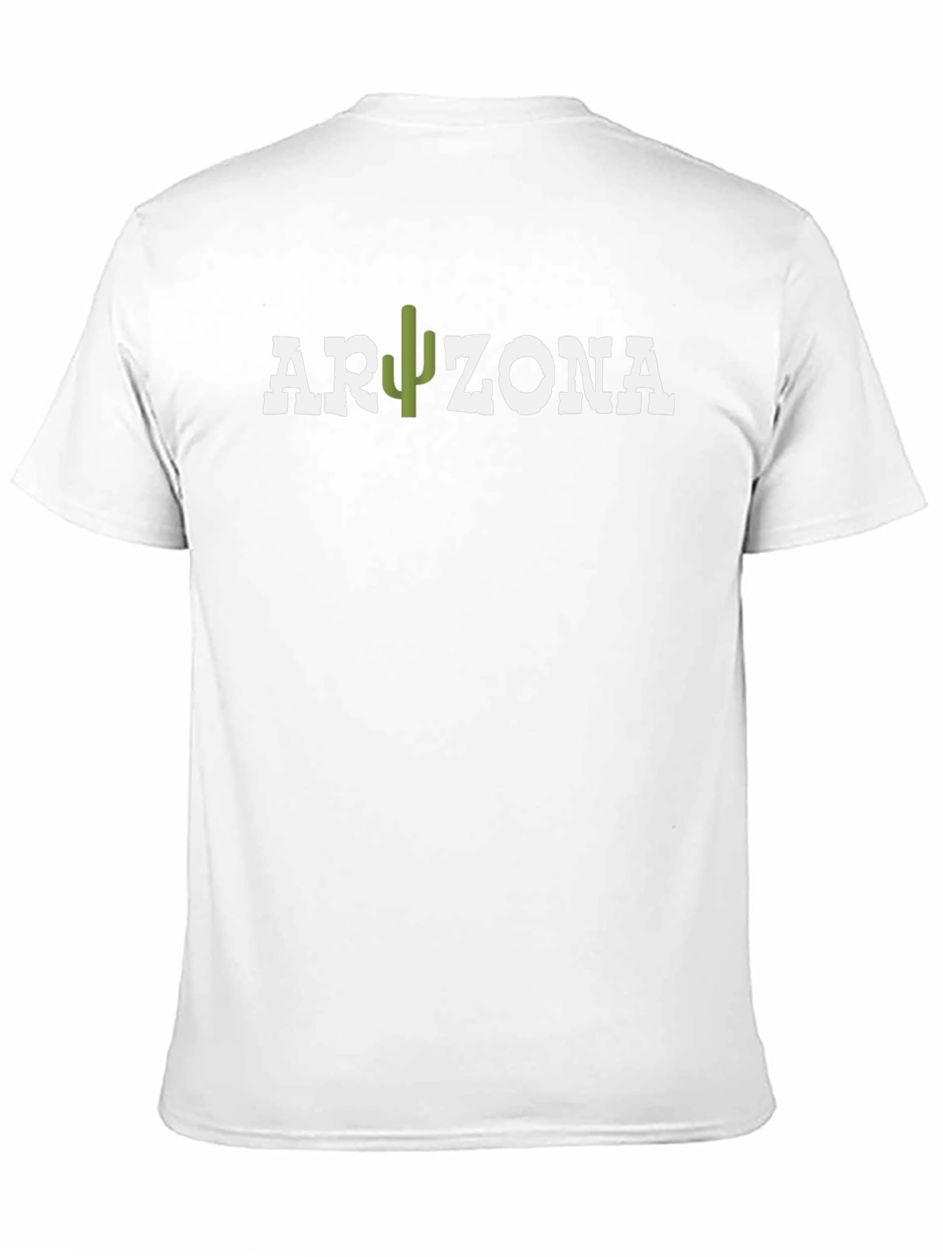 Arizona Cactus Graphic Print Black T-Shirt