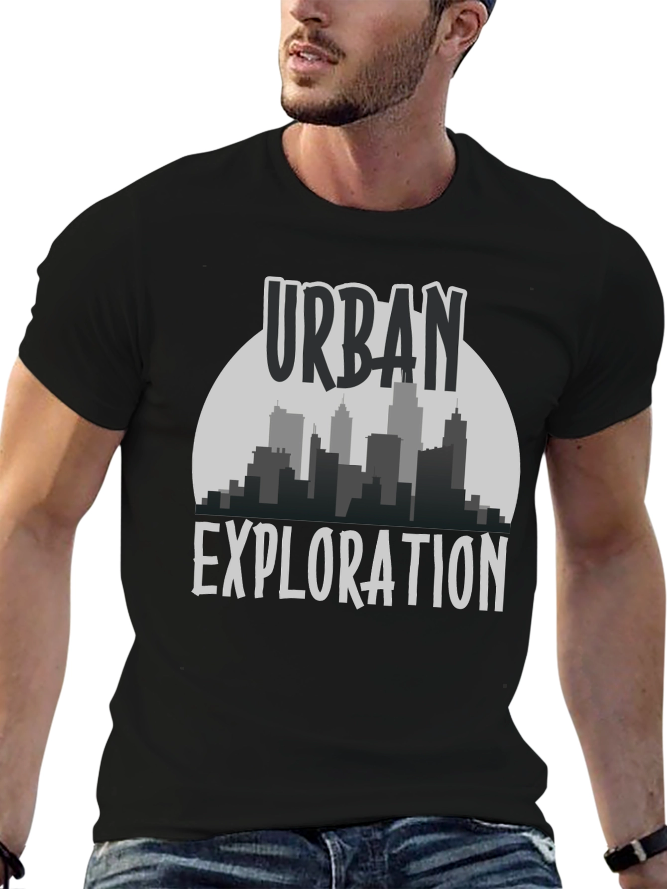 Urban Exploration Graphic Tee - Cityscape Design