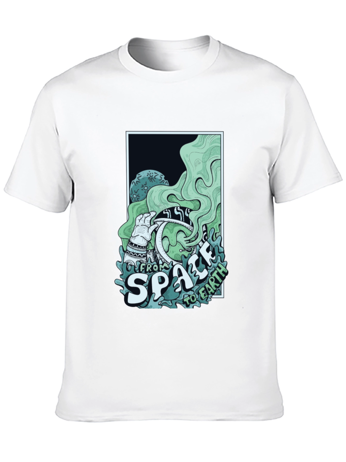 Space to Earth Graphic Tee - Black