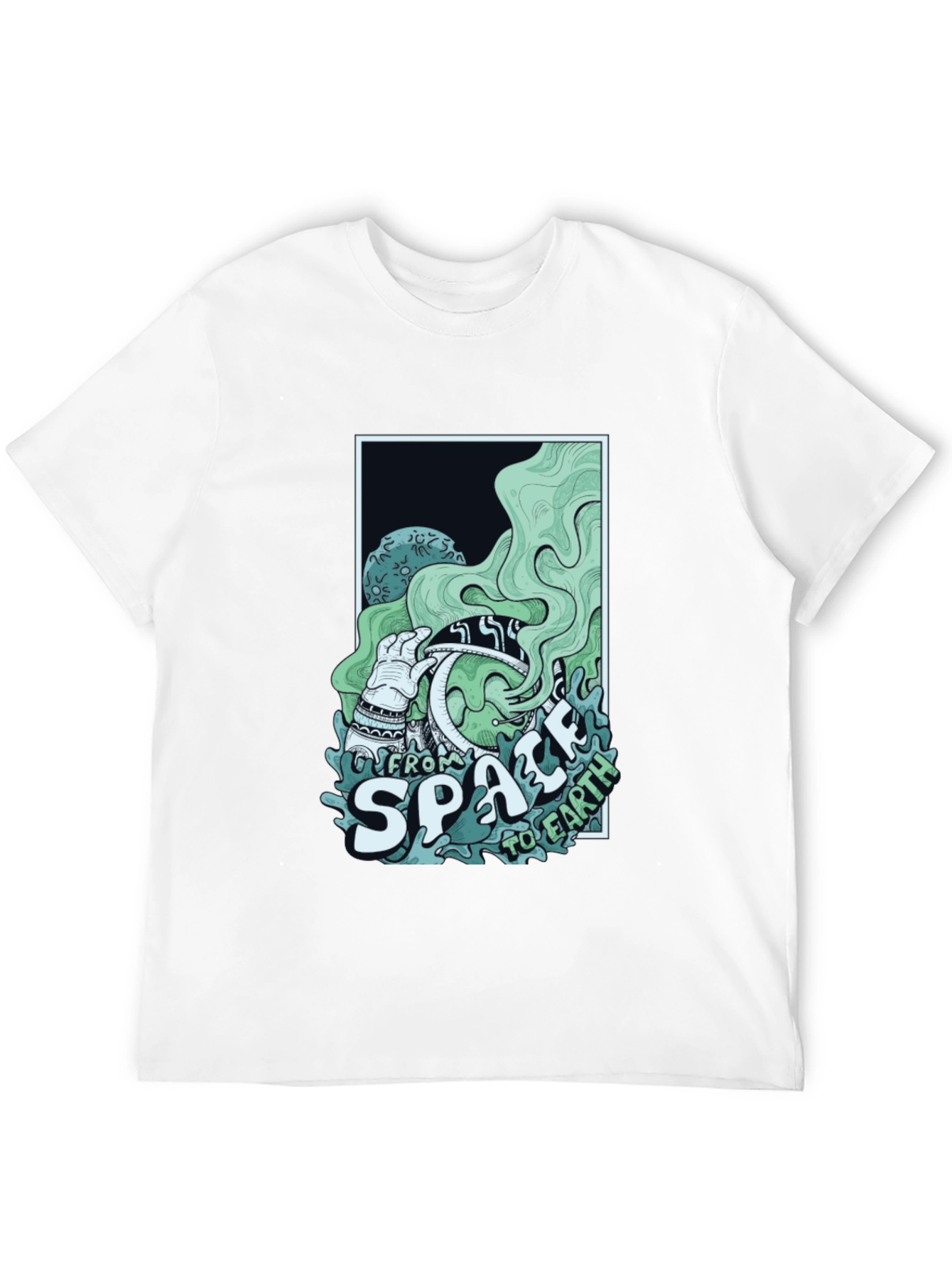 Space to Earth Graphic Tee - Black