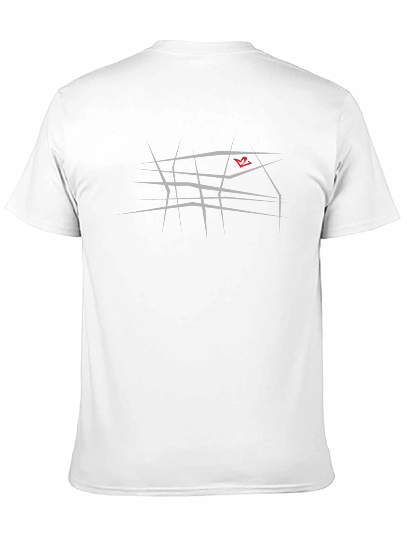 Abstract Line Art Black Tee