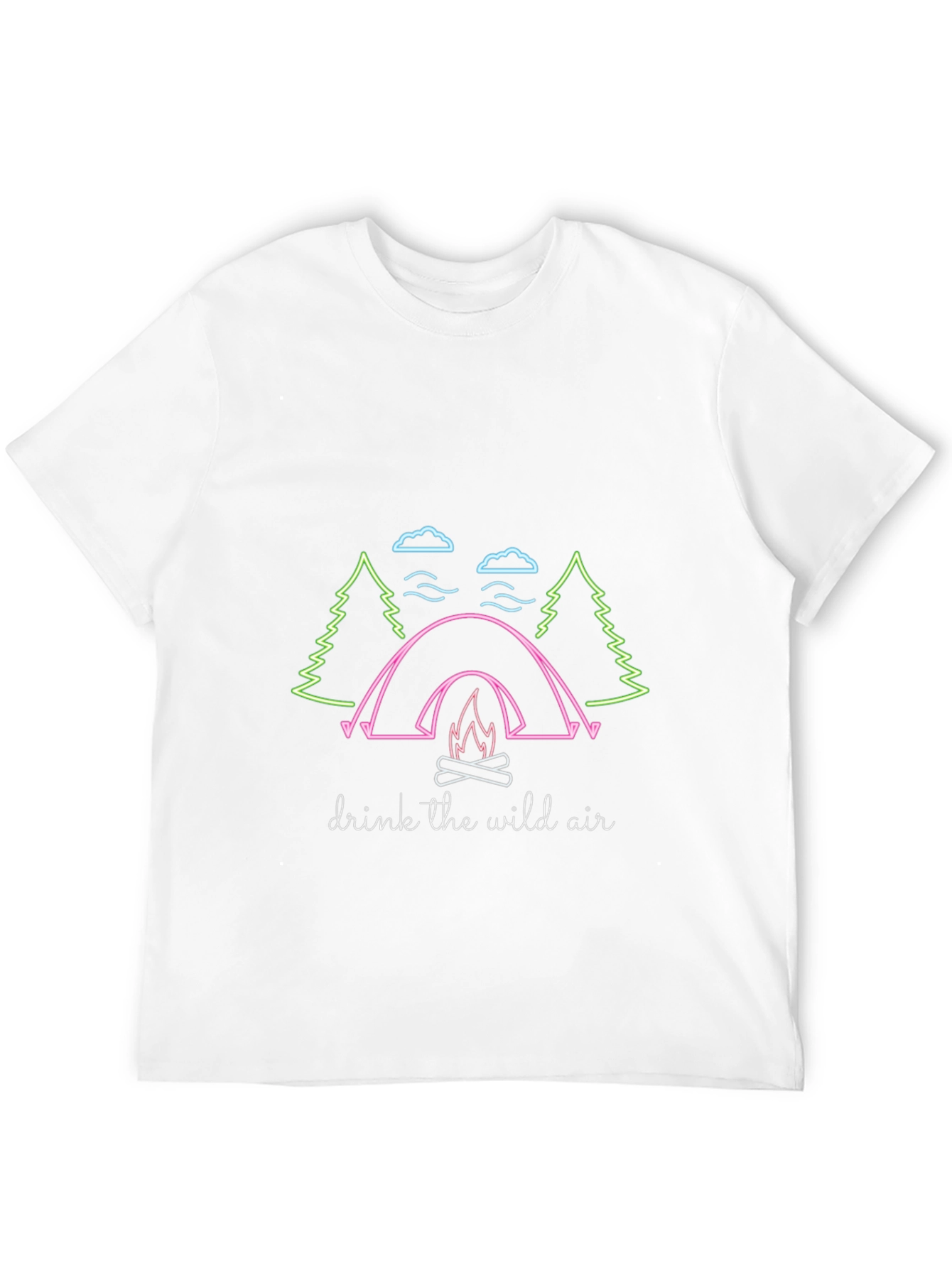 Camping Graphic Tee - Drink the Wild Air