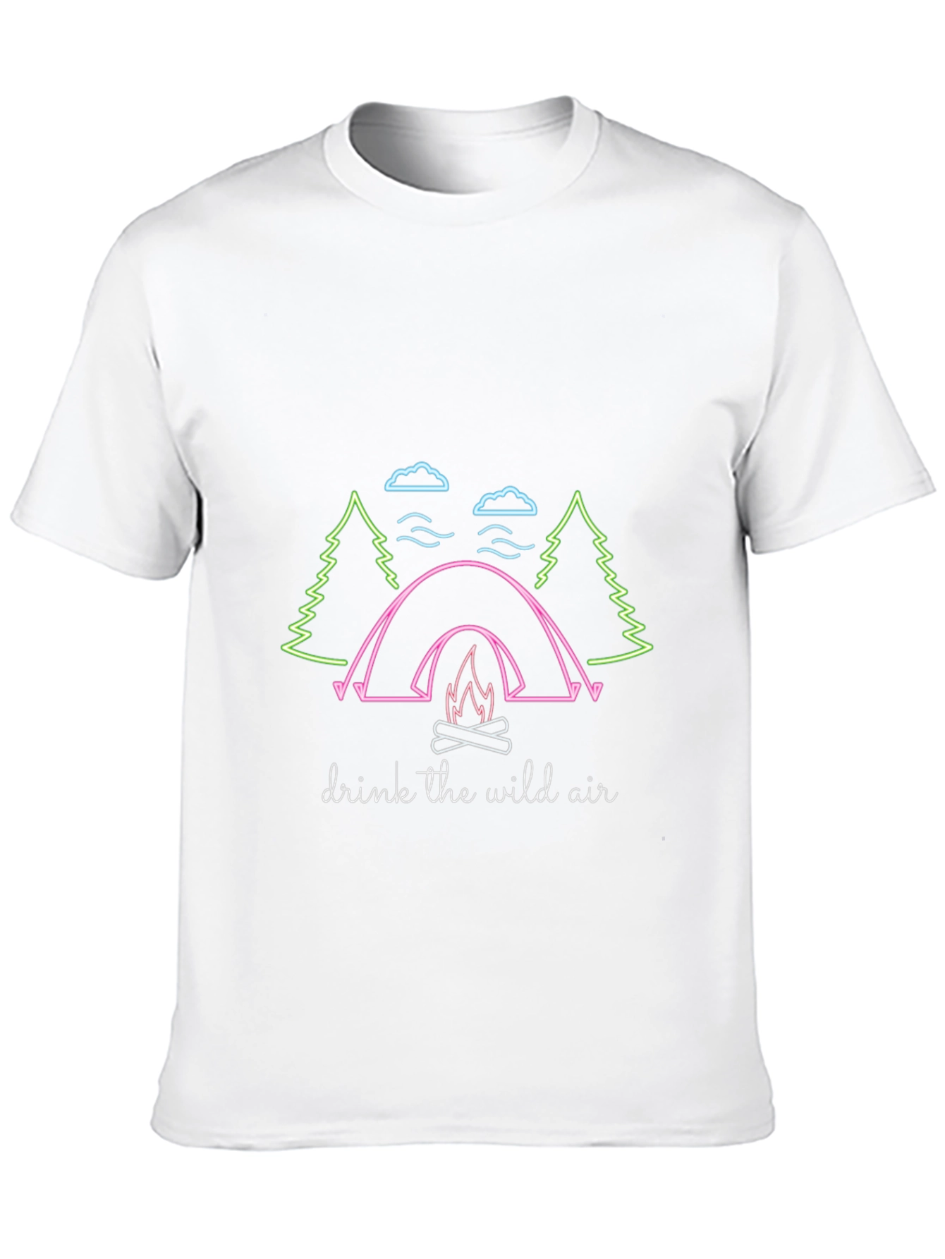 Camping Graphic Tee - Drink the Wild Air