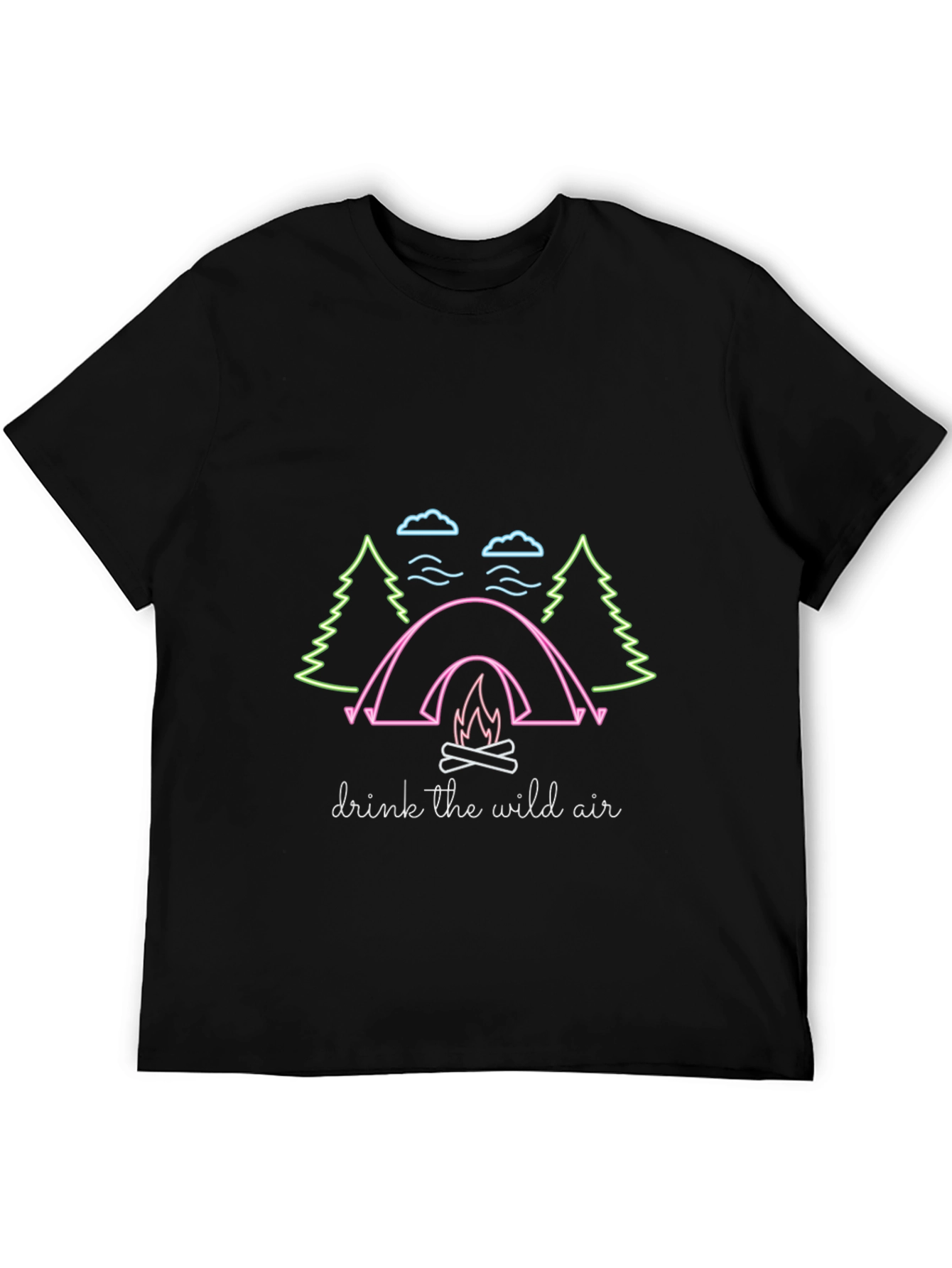 Camping Graphic Tee - Drink the Wild Air