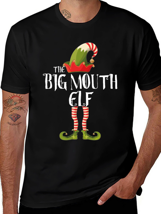 The Big Mouth Elf Graphic T-Shirt - Christmas Tee