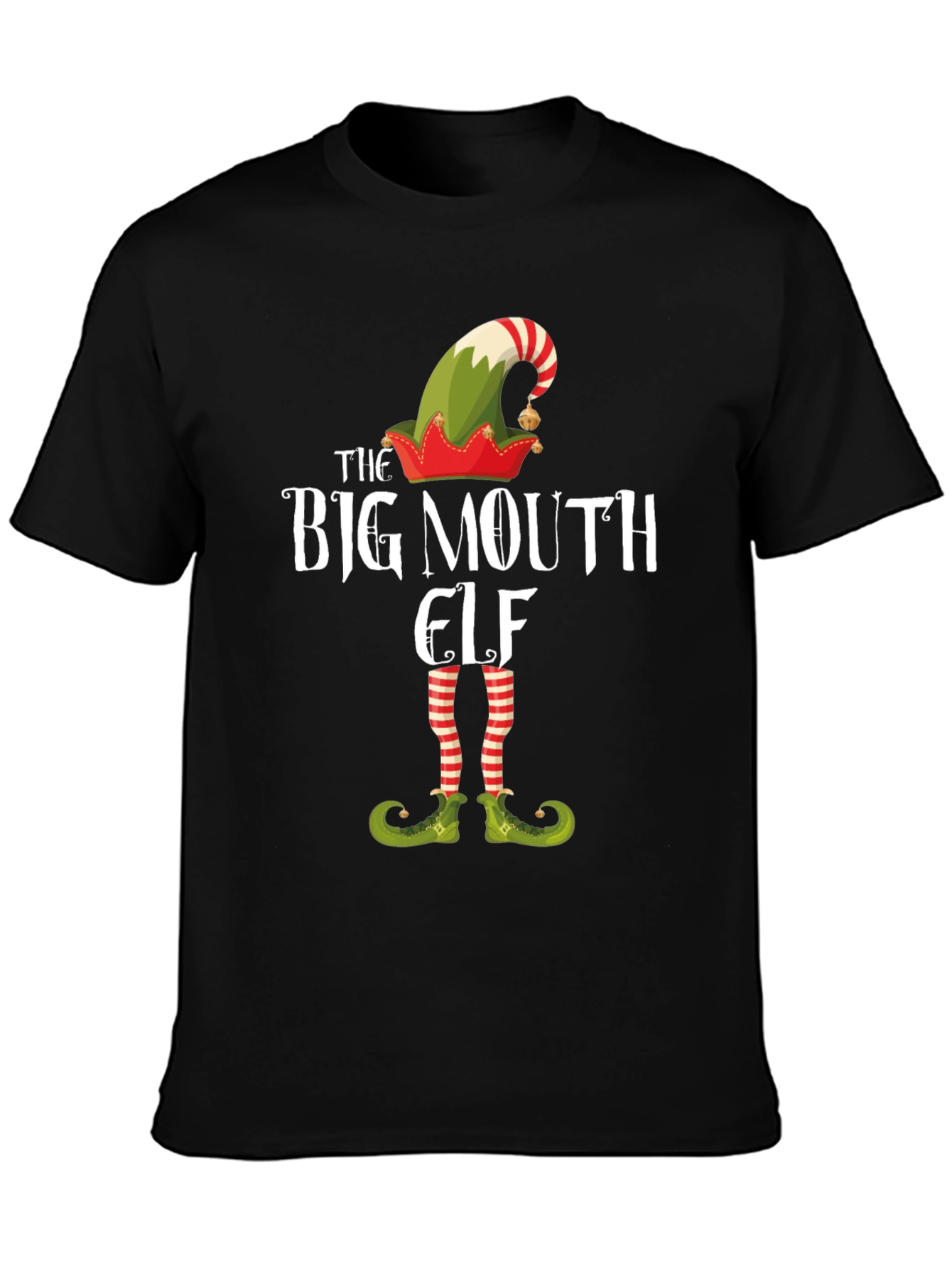 The Big Mouth Elf Graphic T-Shirt - Christmas Tee