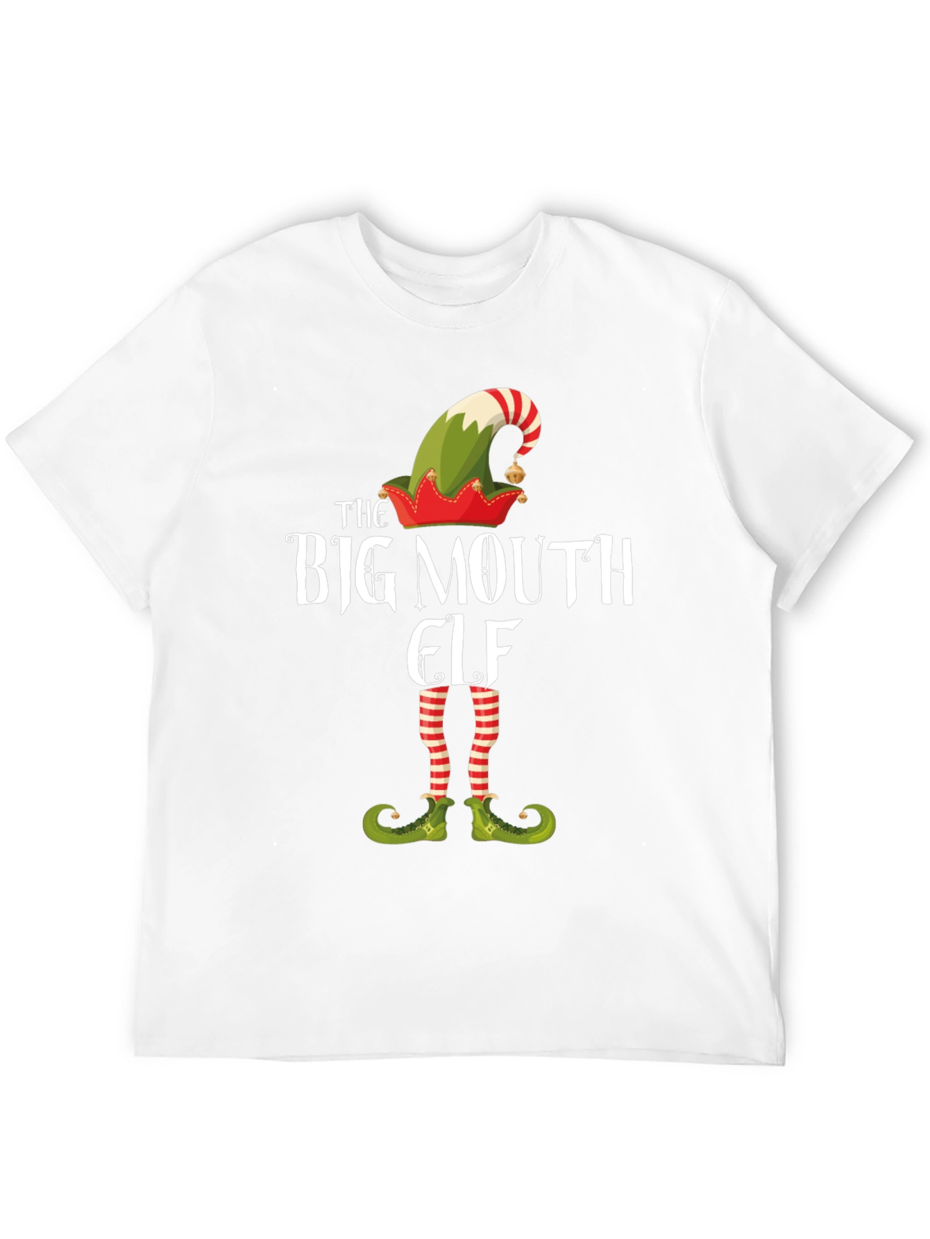 The Big Mouth Elf Graphic T-Shirt - Christmas Tee