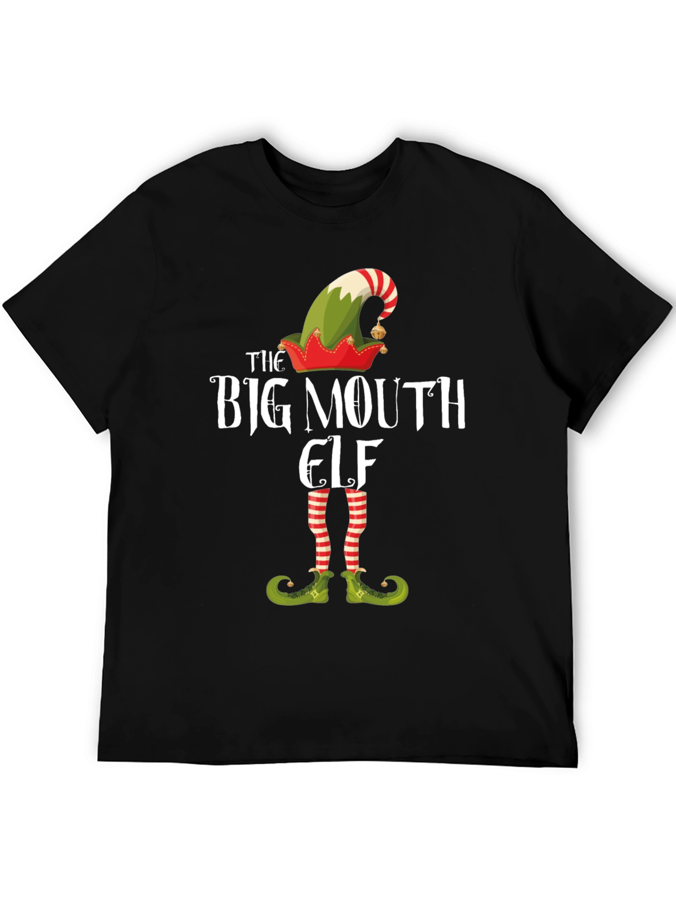 The Big Mouth Elf Graphic T-Shirt - Christmas Tee